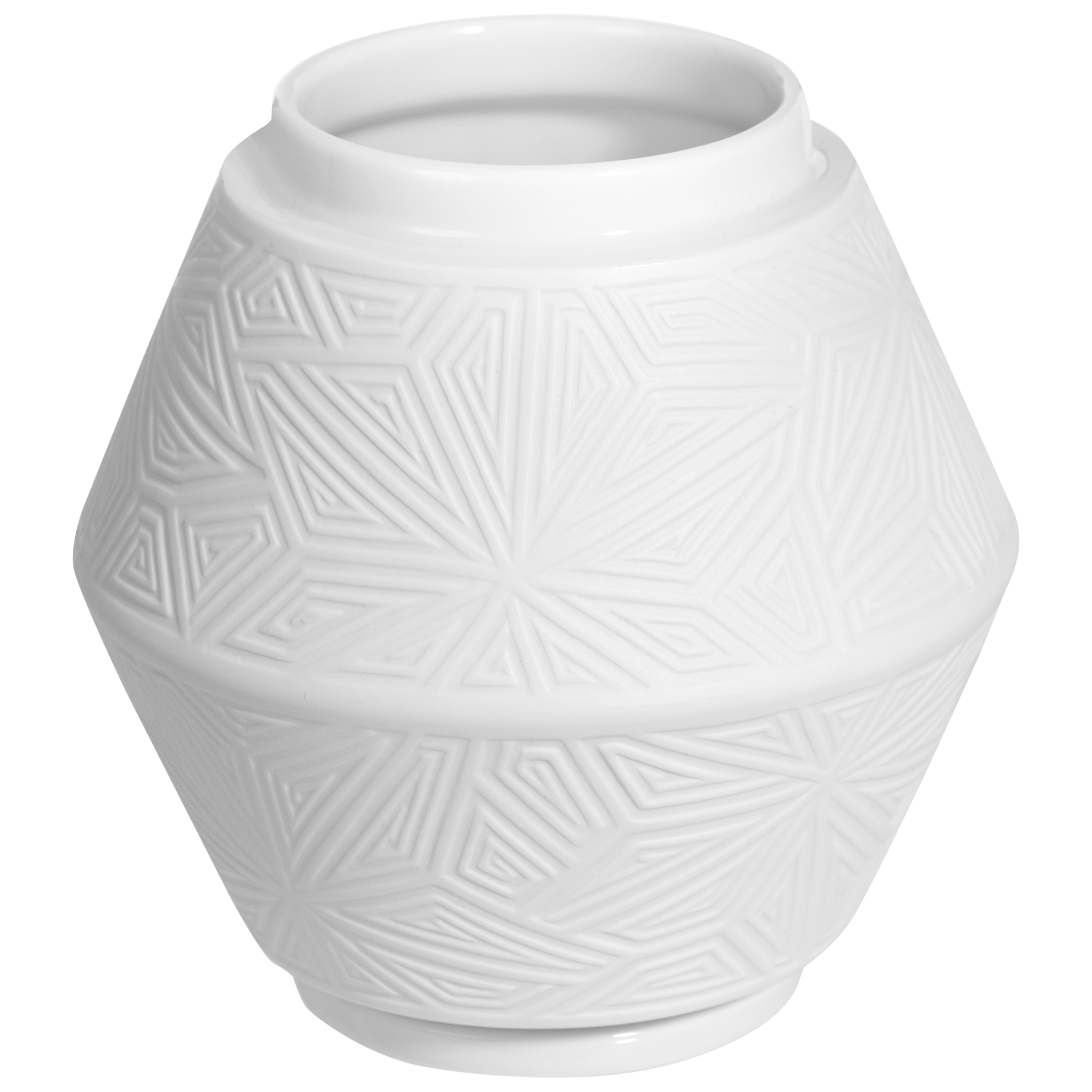 Vase, Biskuit Weiß, H 11 cm | Meissen Vitruv 860101 - 50566 - Meissen Weimar