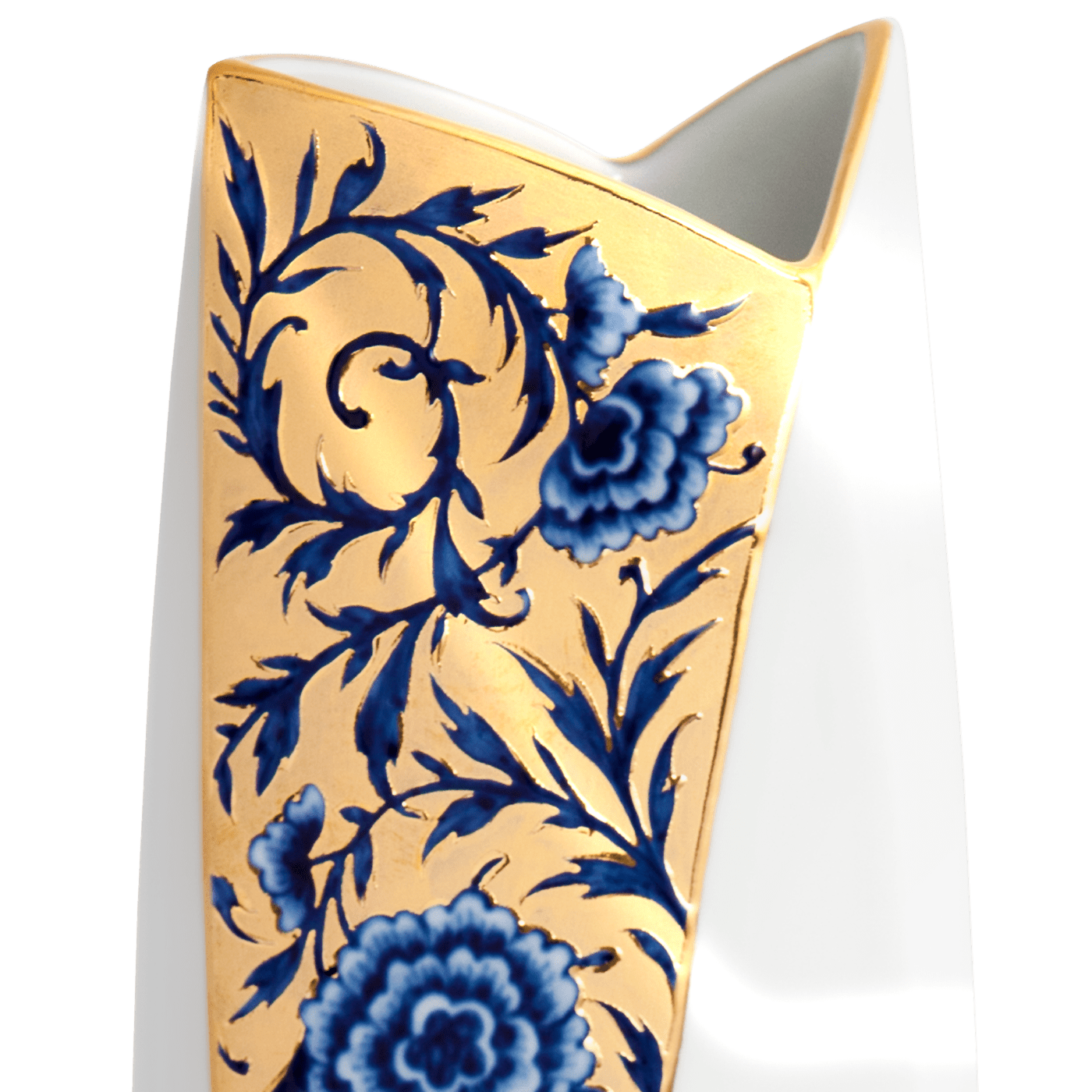 Vase Blauer Brokat, H 29 cm | Meissen Vasen Kollektion 82a074 - 50292 - Meissen Weimar