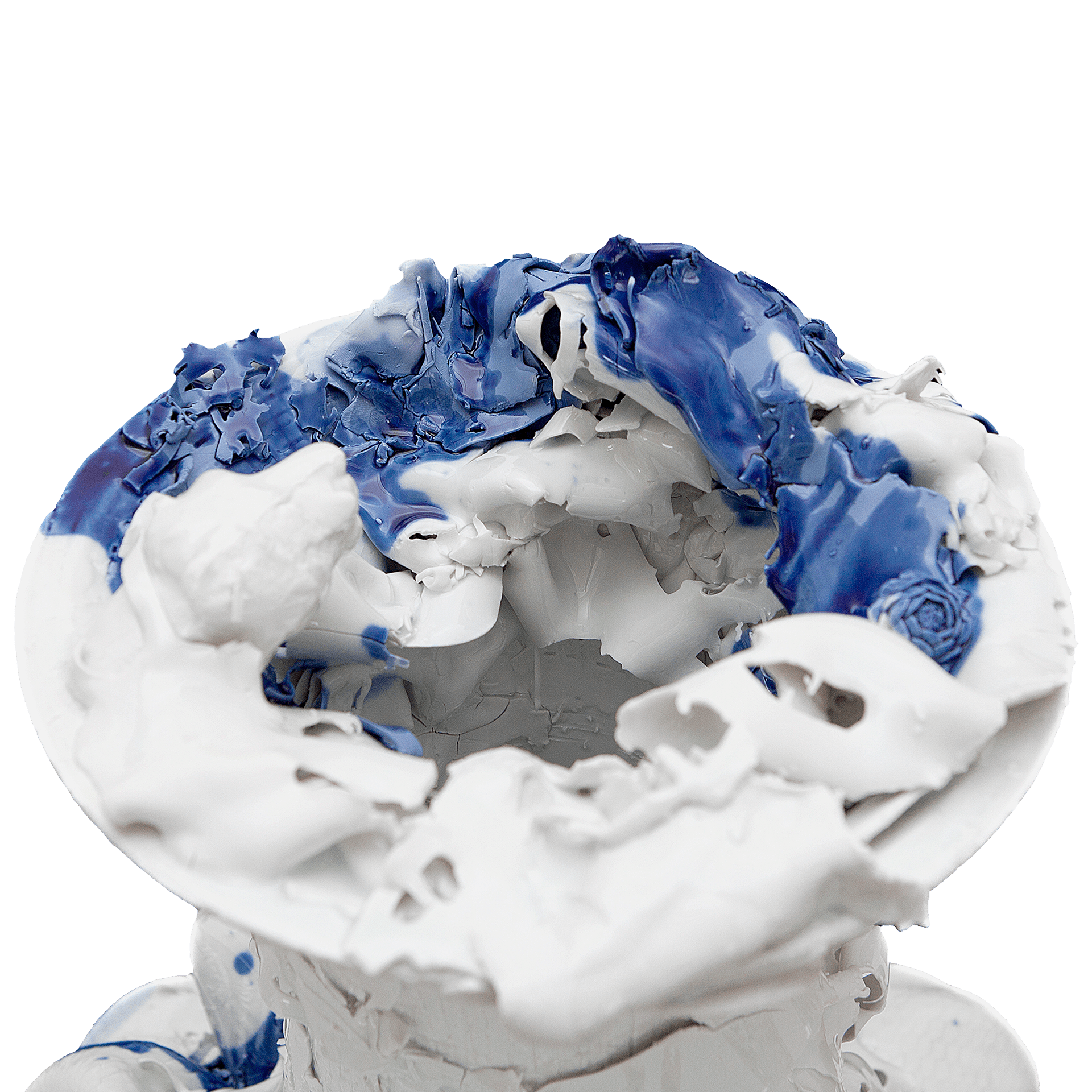 Vase Blue, H 82 cm | Meissen Unikate 63c032 - u4842 - Meissen Weimar