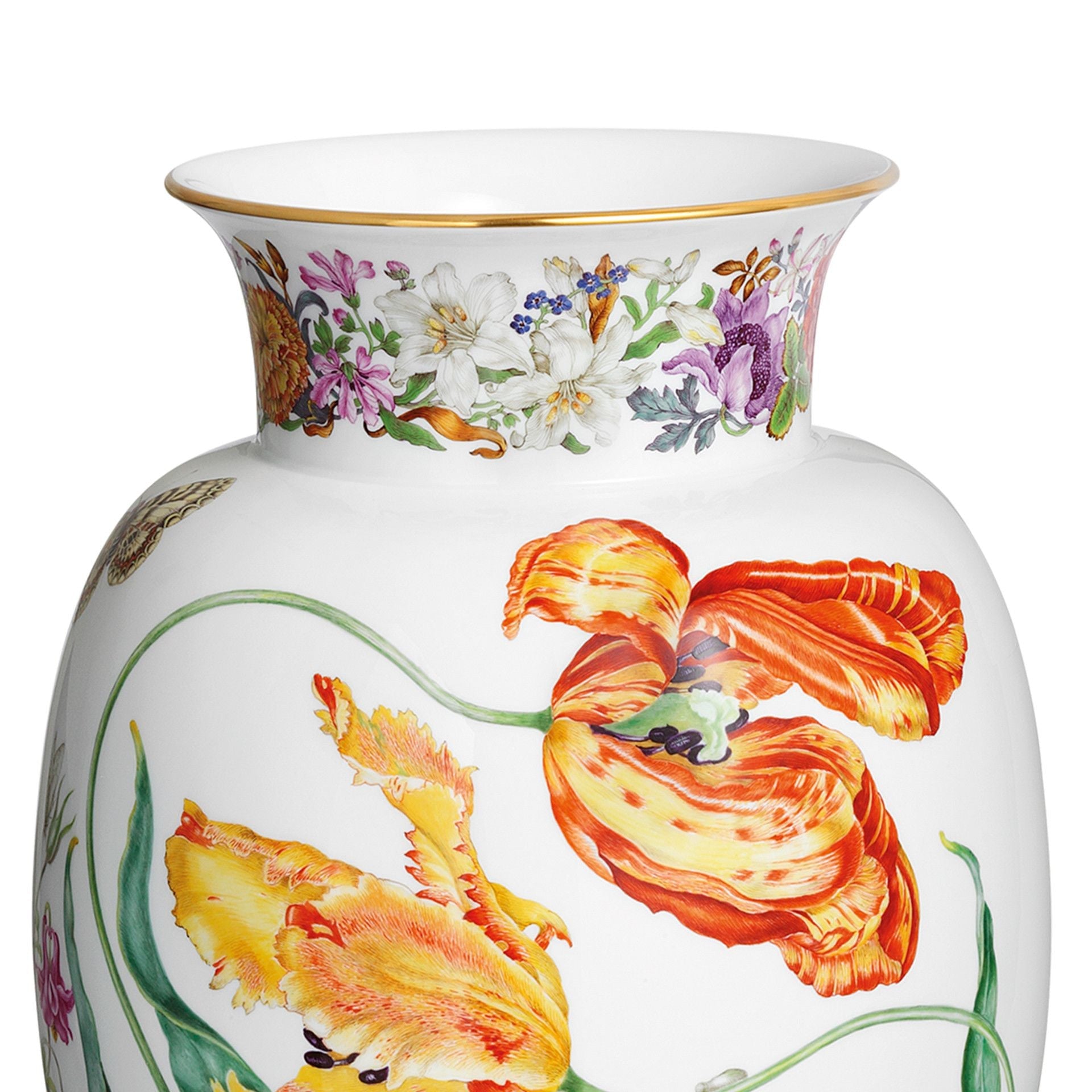 Vase Blumenmalerei H 35,5 cm | Meissen Exklusiv - Kollektion 205380 - 50400 - Meissen Weimar