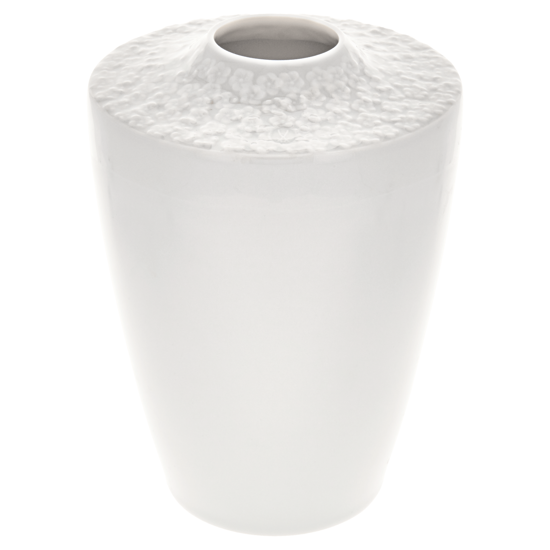 Vase, eckig, klein, weiß, H 16,5 cm | Meissen Royal Blossom 000001 - 50537 - Meissen Weimar