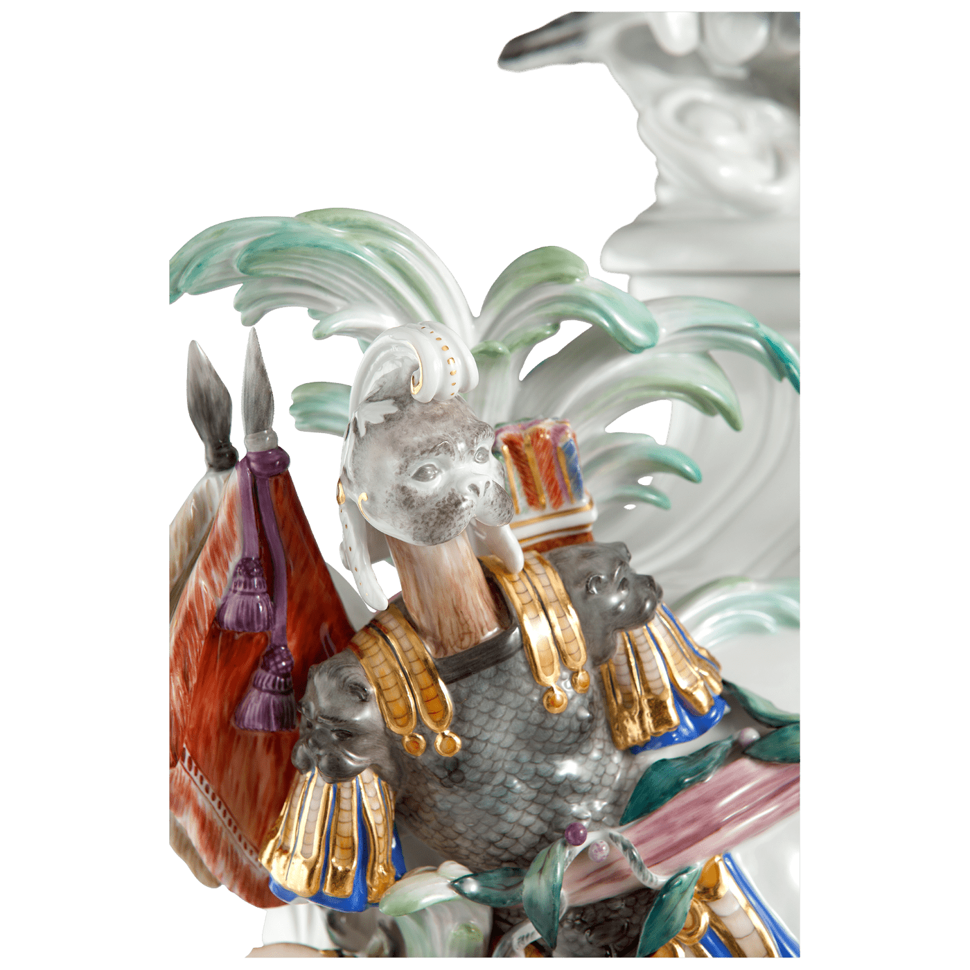 Vase, Elementevase Feuer und Krieg, H 67 cm | Meissen Vasen Kollektion 90a480 - 81m10 - Meissen Weimar