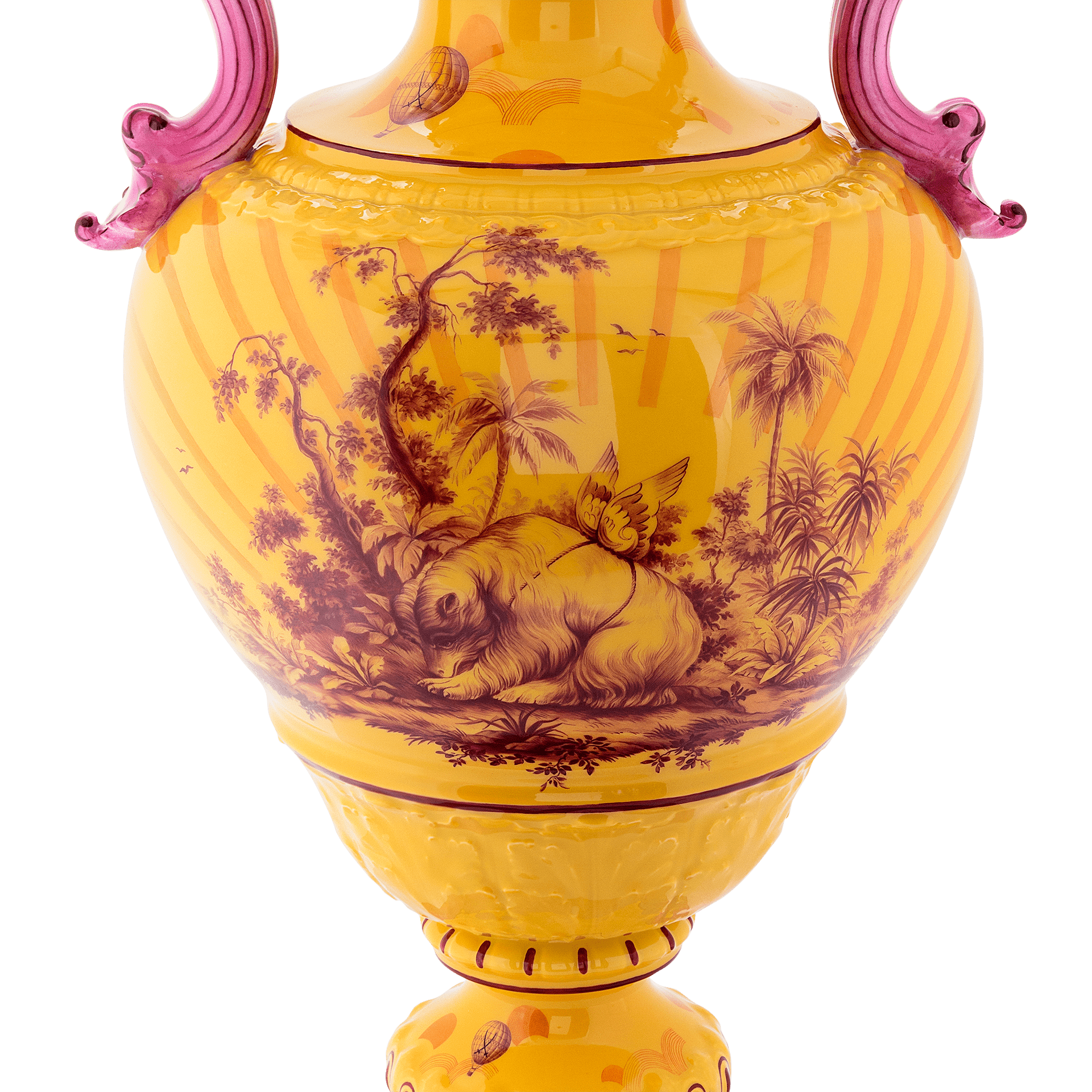 Vase "Exotische Traumwelt", Lim. 25, H 61 cm | Meissen Limitierte Meisterwerke 27A584-50M38 - Meissen Weimar