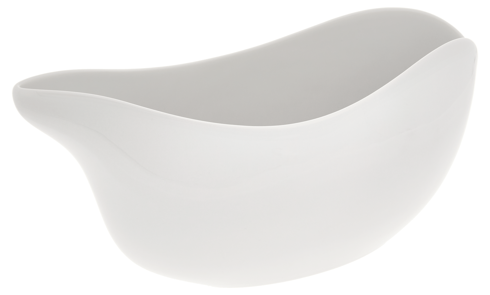 Vase, flach,"Ying - Yang", Weiß, L 28,5 cm | Meissen Vasen - Kollektion 000001 - 50555 - Meissen Weimar