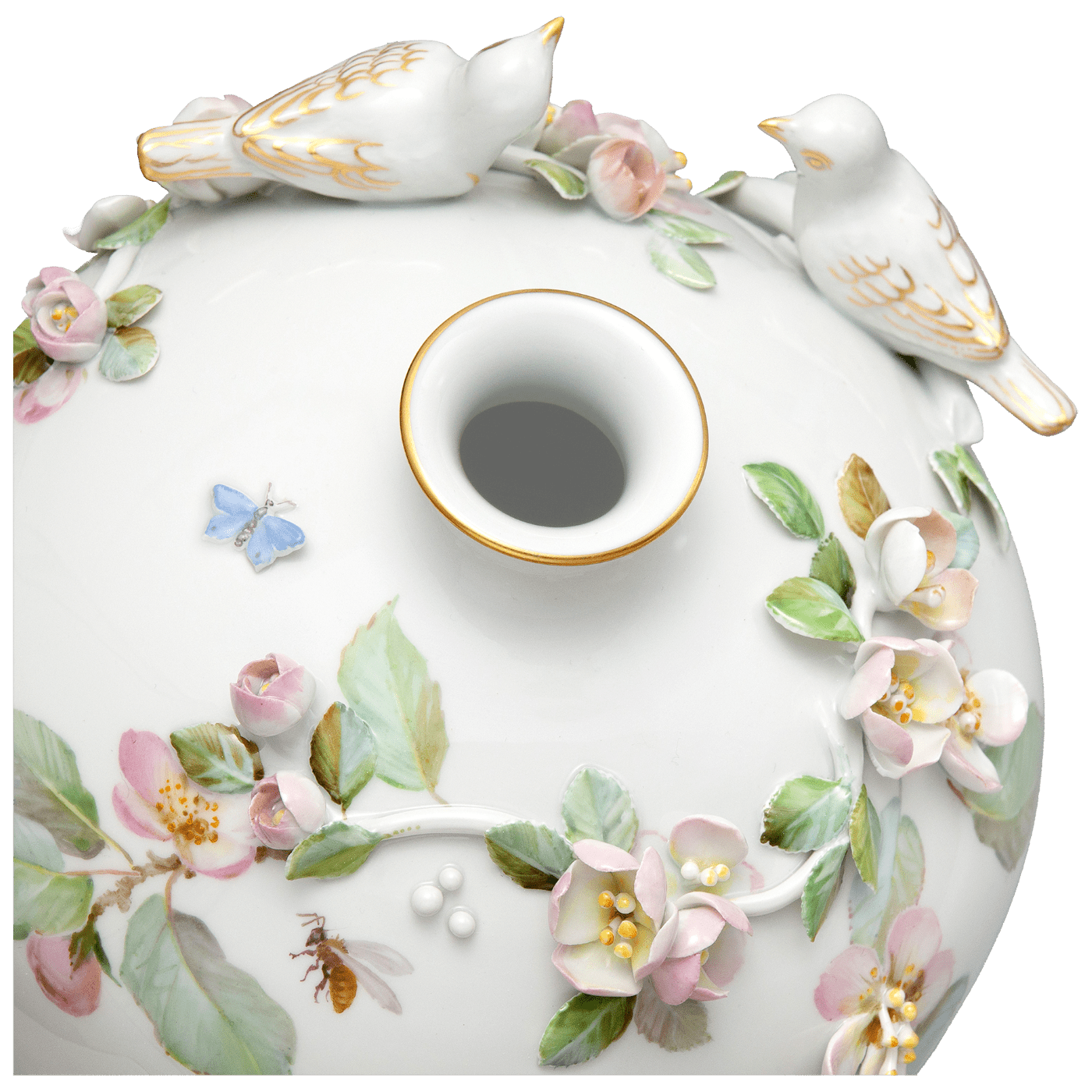 Vase Frühling, handbemalt, H 25 cm | Meissen Limitierte Meisterwerke 25a484 - 82310 - Meissen Weimar