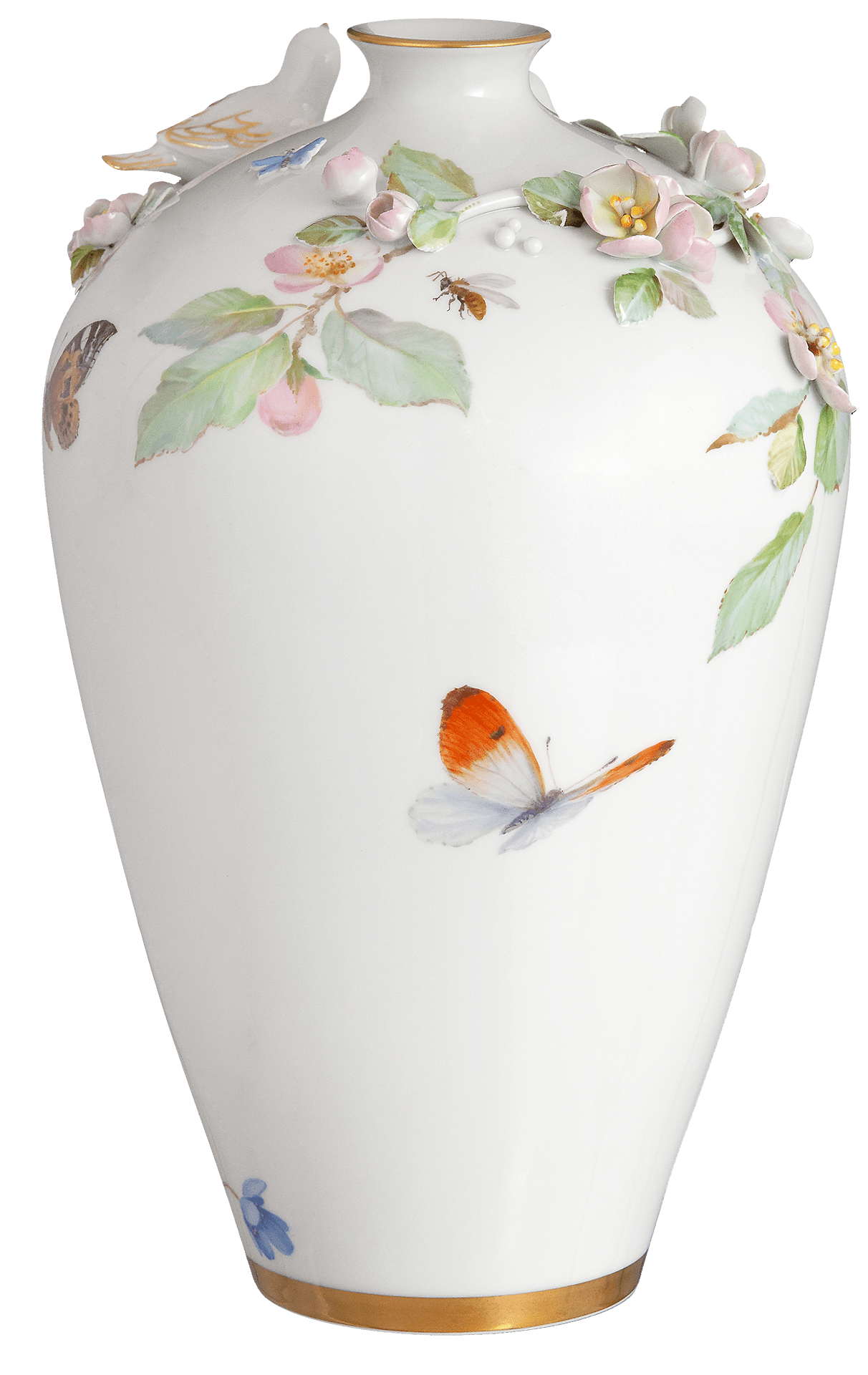 Vase Frühling, handbemalt, H 25 cm | Meissen Limitierte Meisterwerke 25a484 - 82310 - Meissen Weimar