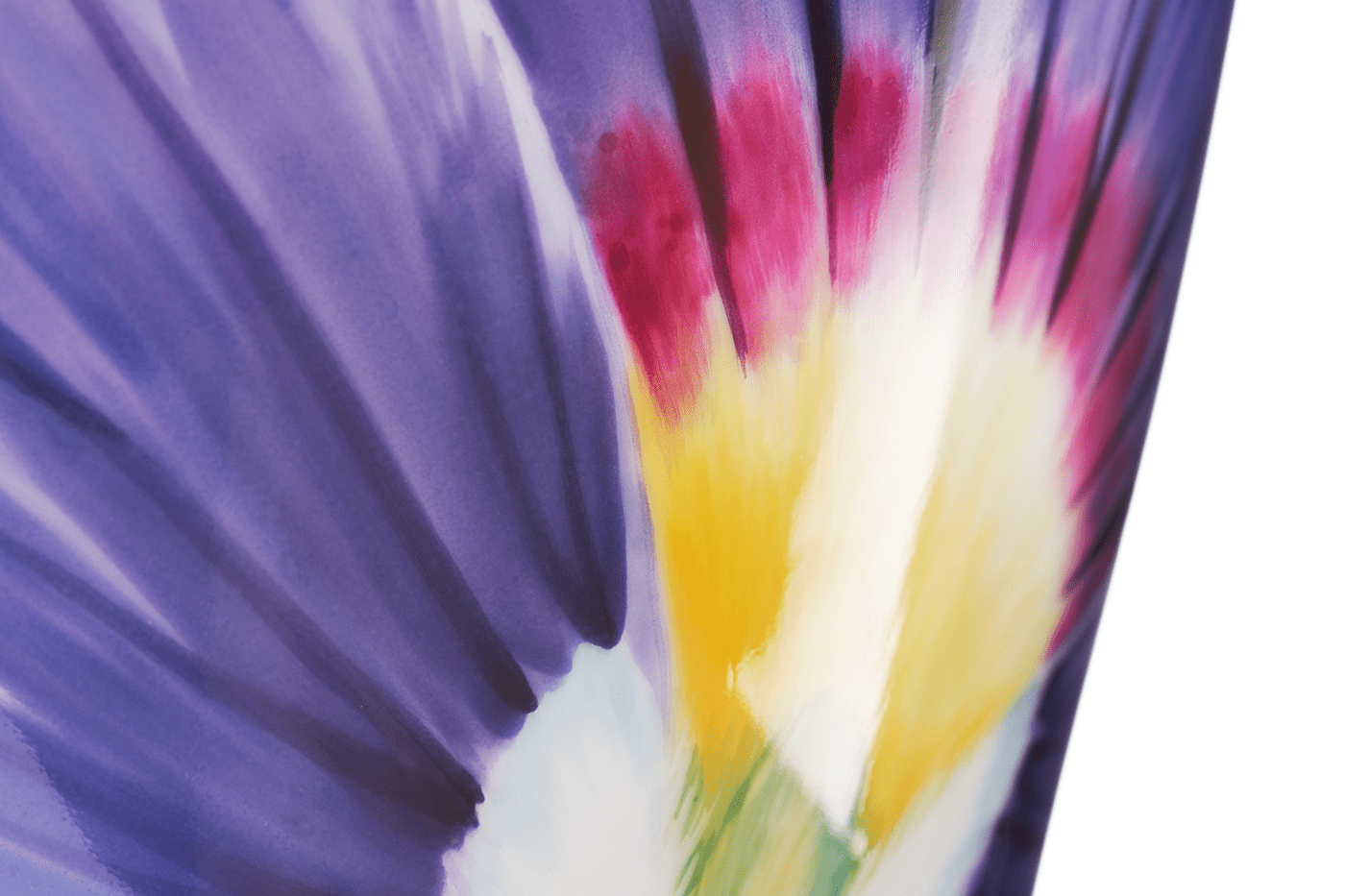 Vase, groß, Malerrei "Giant Bloom", Stiefmütterchen, H 21 cm | Meissen Vasen Kollektion 61A160 - 50533 - Meissen Weimar