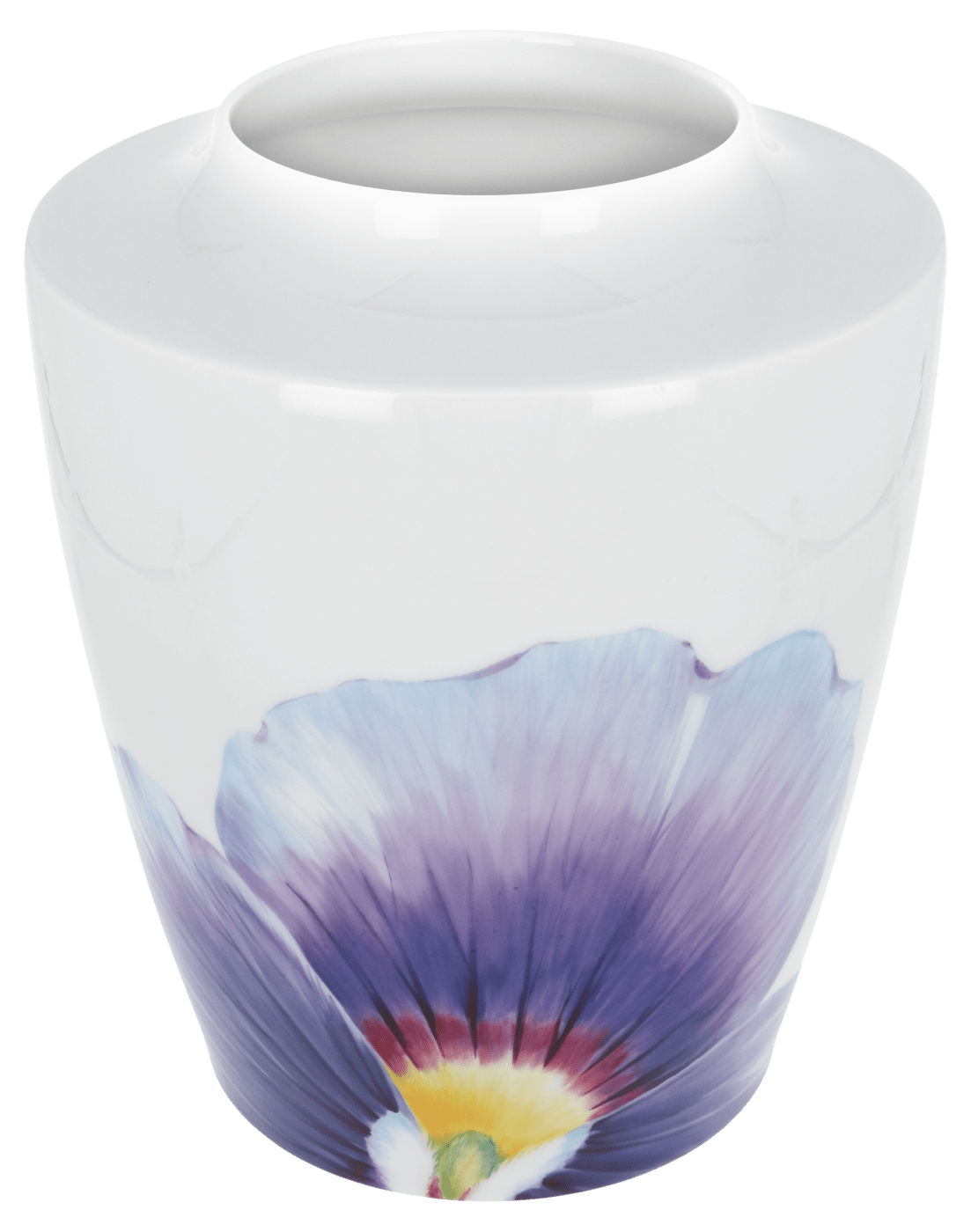 Vase, groß, Malerrei "Giant Bloom", Stiefmütterchen, H 21 cm | Meissen Vasen Kollektion 61A160 - 50533 - Meissen Weimar