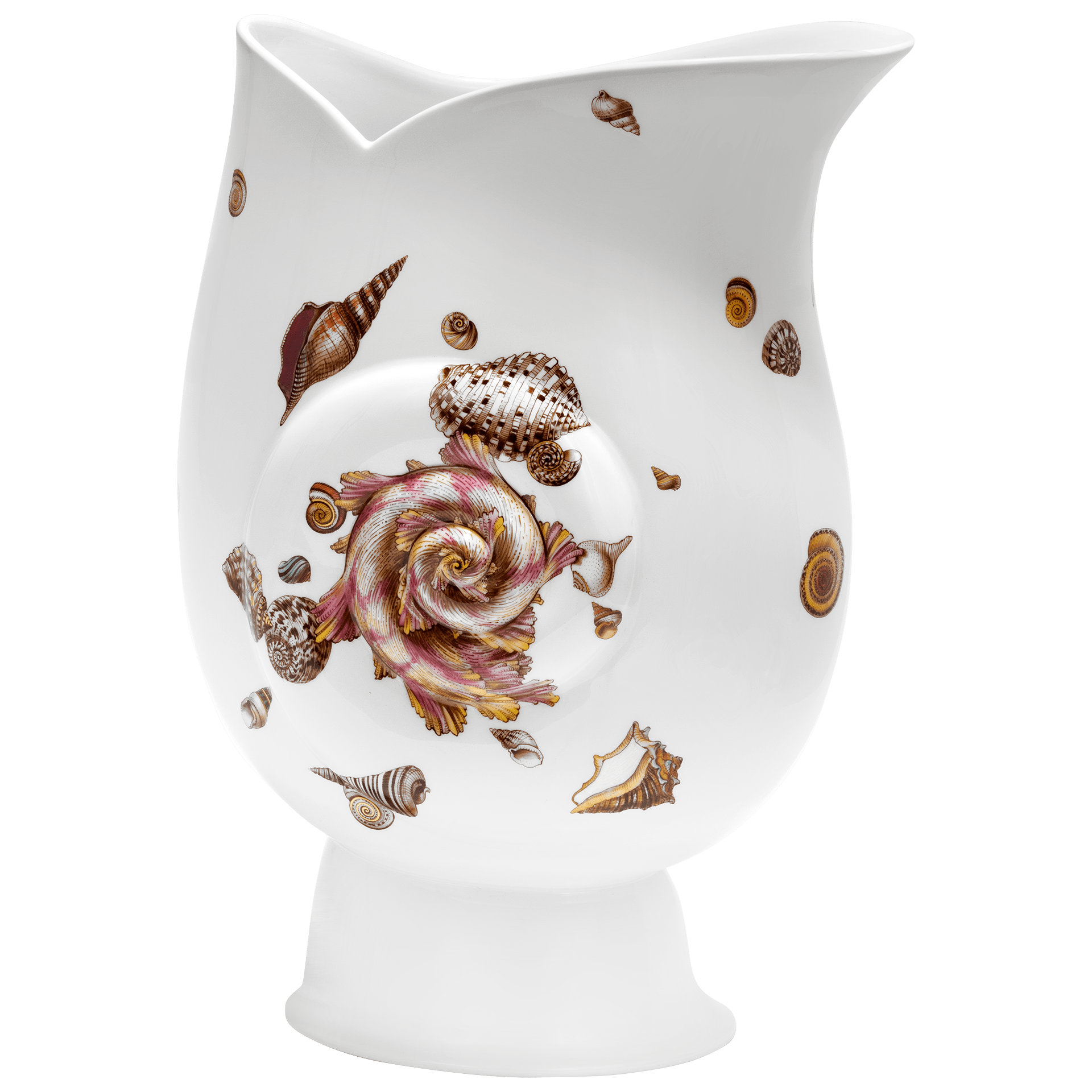 Vase, groß, Meeres - Schnecken - Relief, H 32 cm | Meissen Vasen - Kollektion 691584 - 50208 - Meissen Weimar