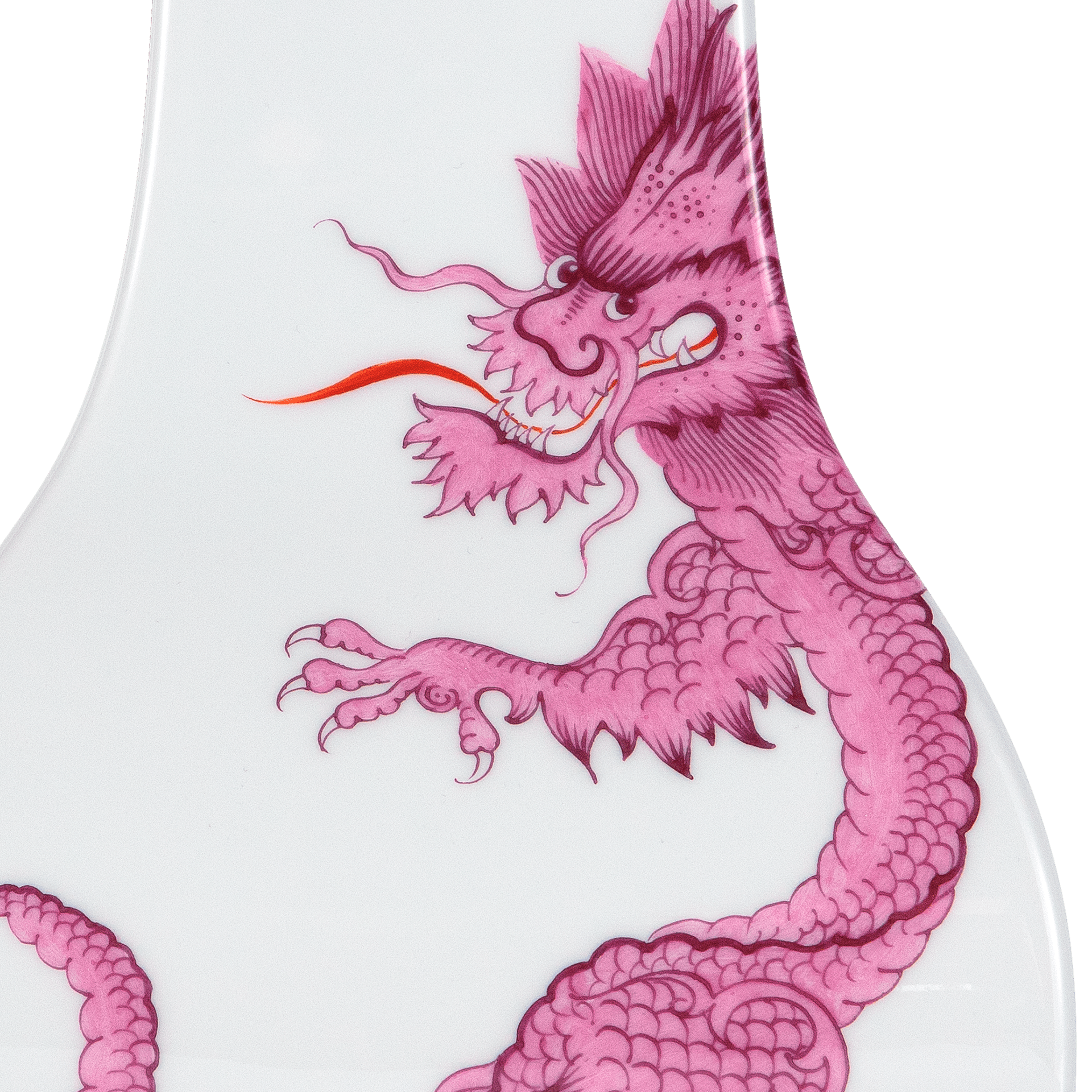 Vase, groß, "Ming Dragon Purple", H 25,5 cm | Meissen Vasen - Kollektion 33A221 - 50262 - Meissen Weimar