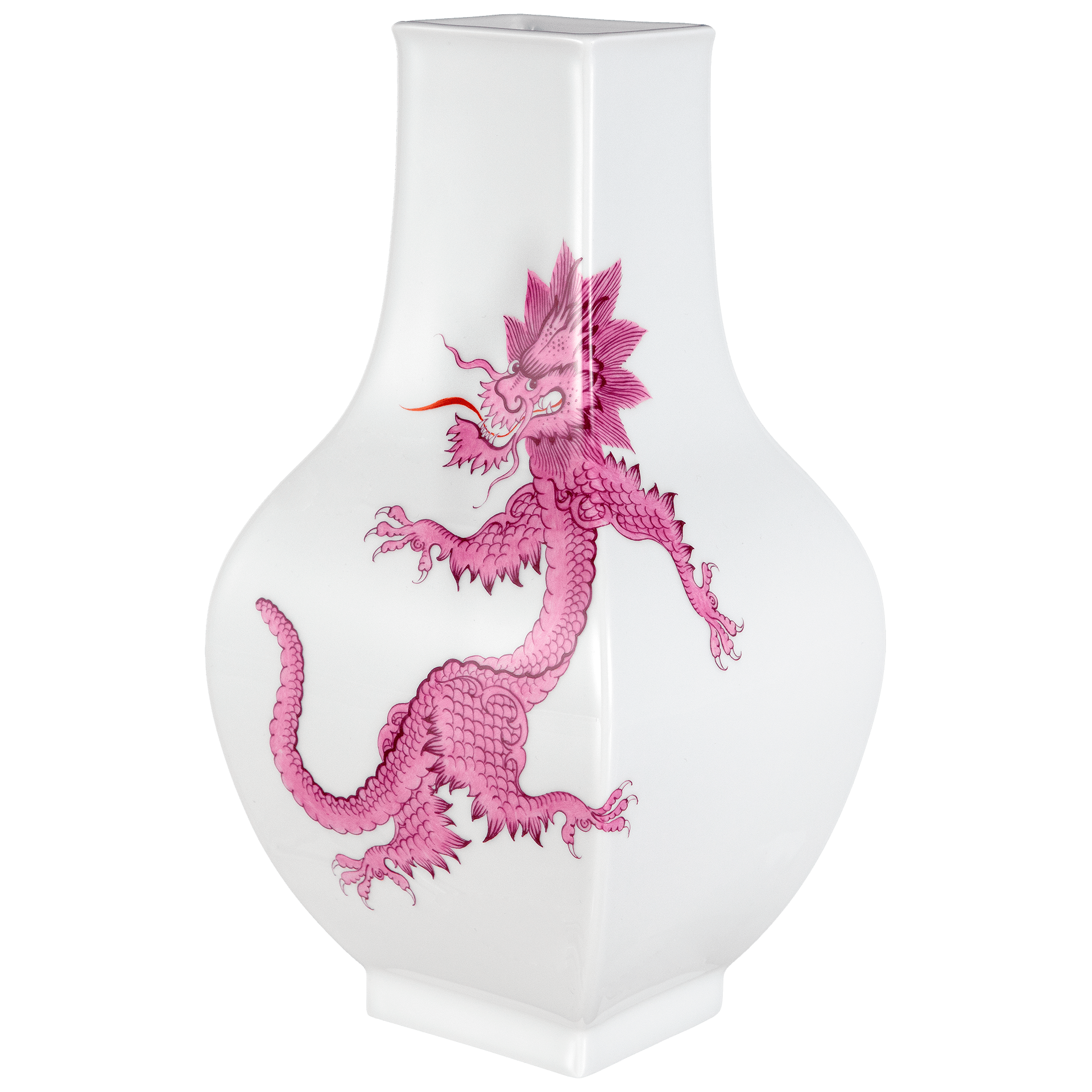 Vase, groß, "Ming Dragon Purple", H 25,5 cm | Meissen Vasen - Kollektion 33A221 - 50262 - Meissen Weimar