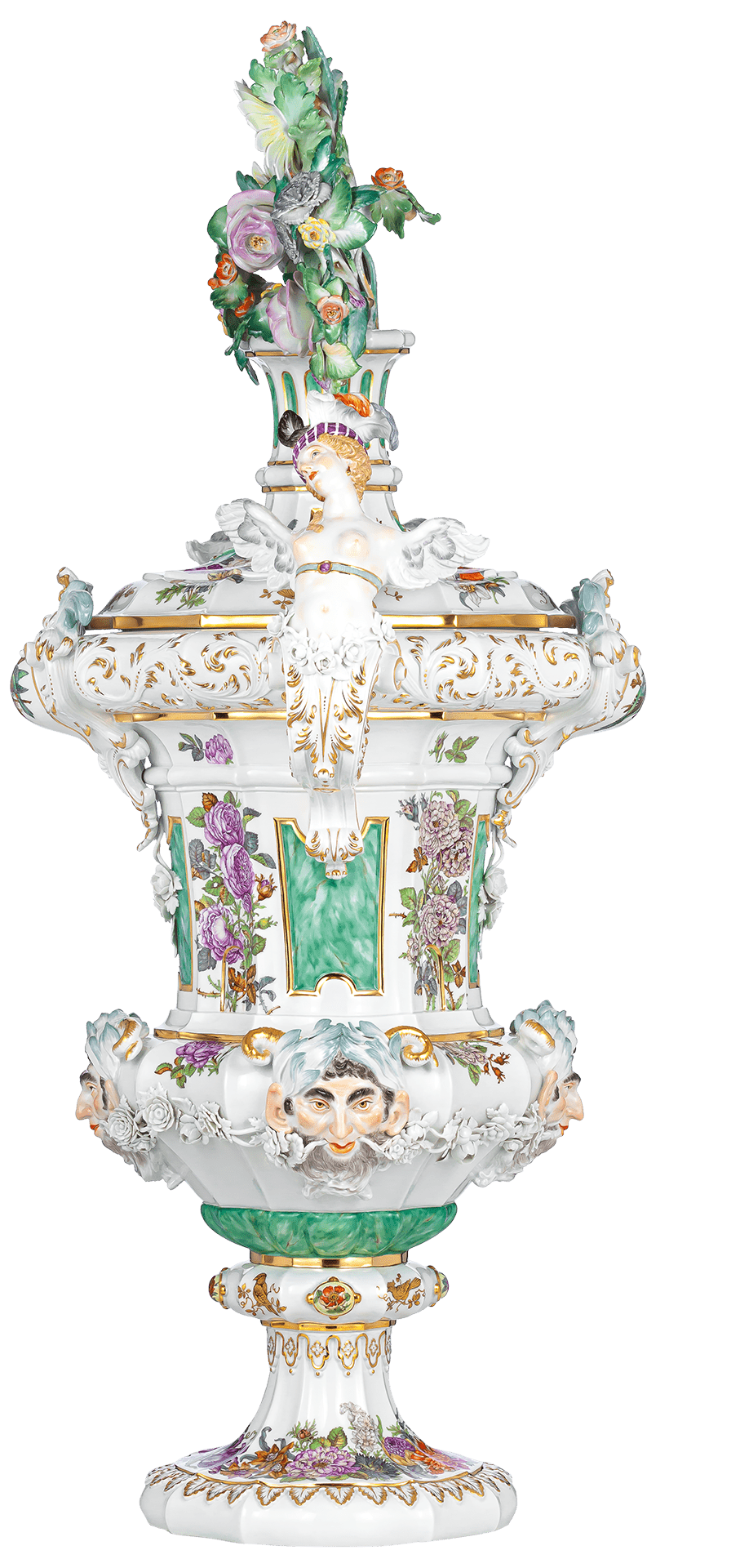 Vase, Groteske, H 120 cm | Meissen Limitierte Meisterwerke 209084 - 81m09 - Meissen Weimar