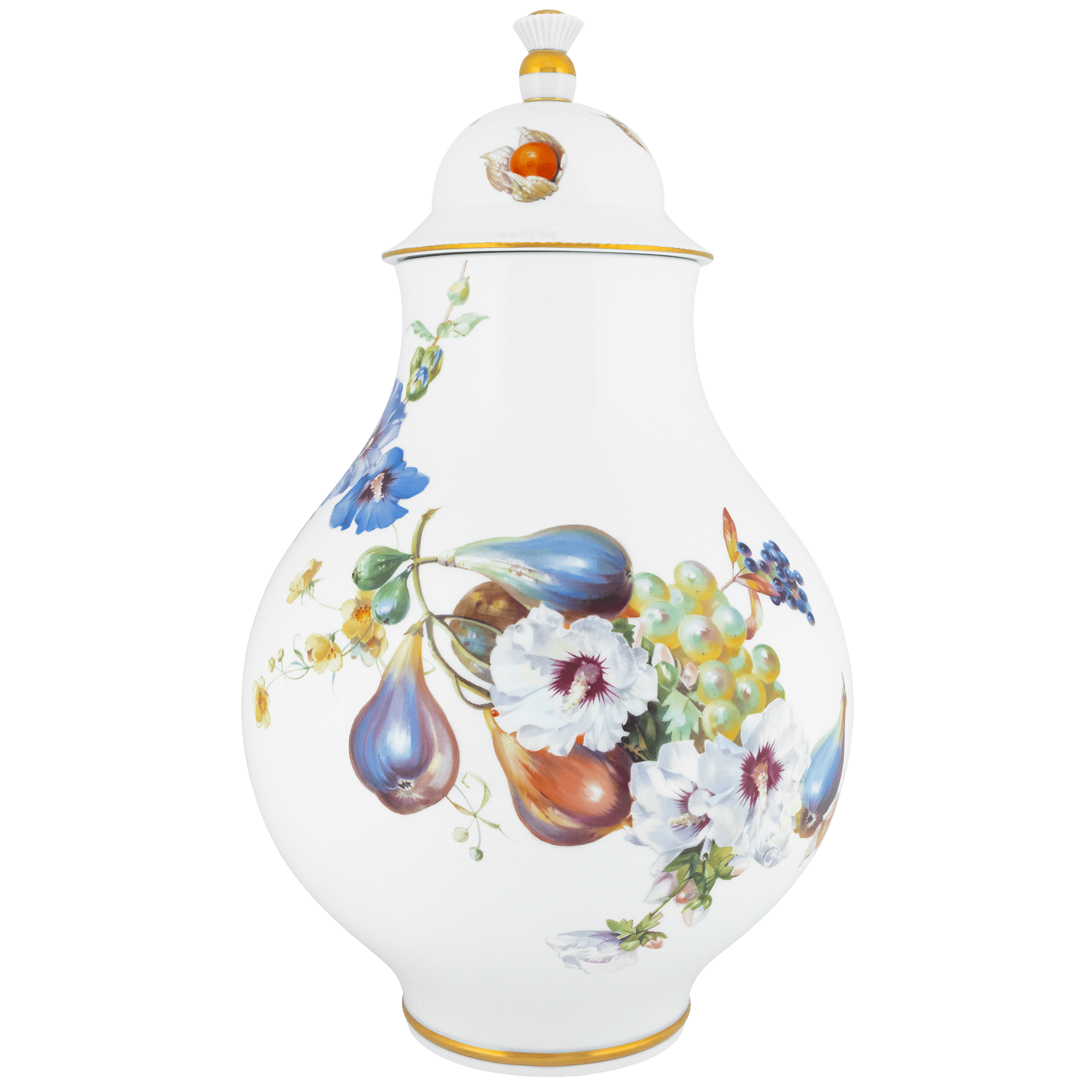 Vase "Hibiskus mit Früchten", Lim. 25, H 44 cm | Meissen Limitierte Meisterwerke 25B184-51931 - Meissen Weimar
