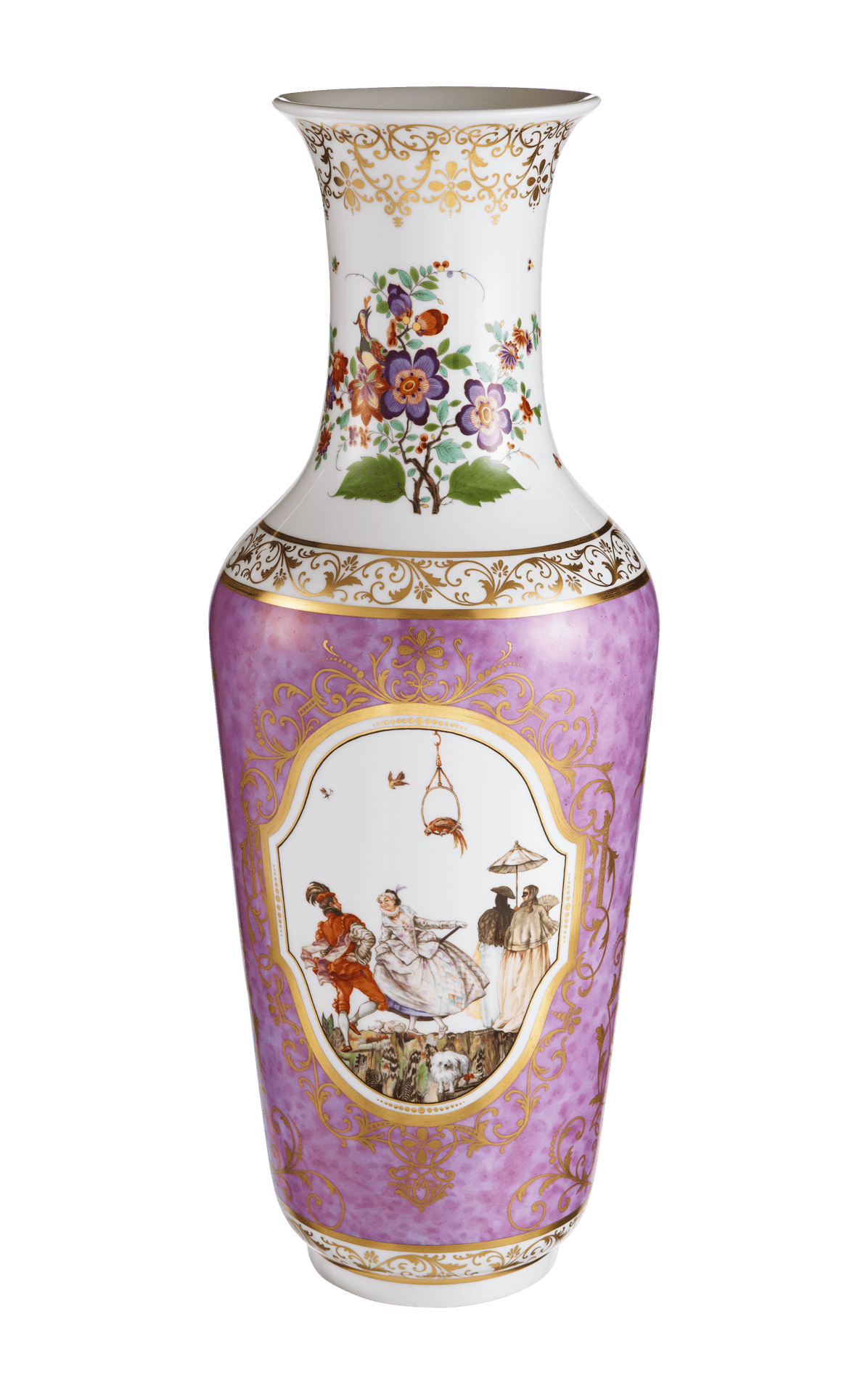 Vase Karneval, Bunt, H 62 cm | Meissen Limitierte Meisterwerke 276684 - 50480 - Meissen Weimar