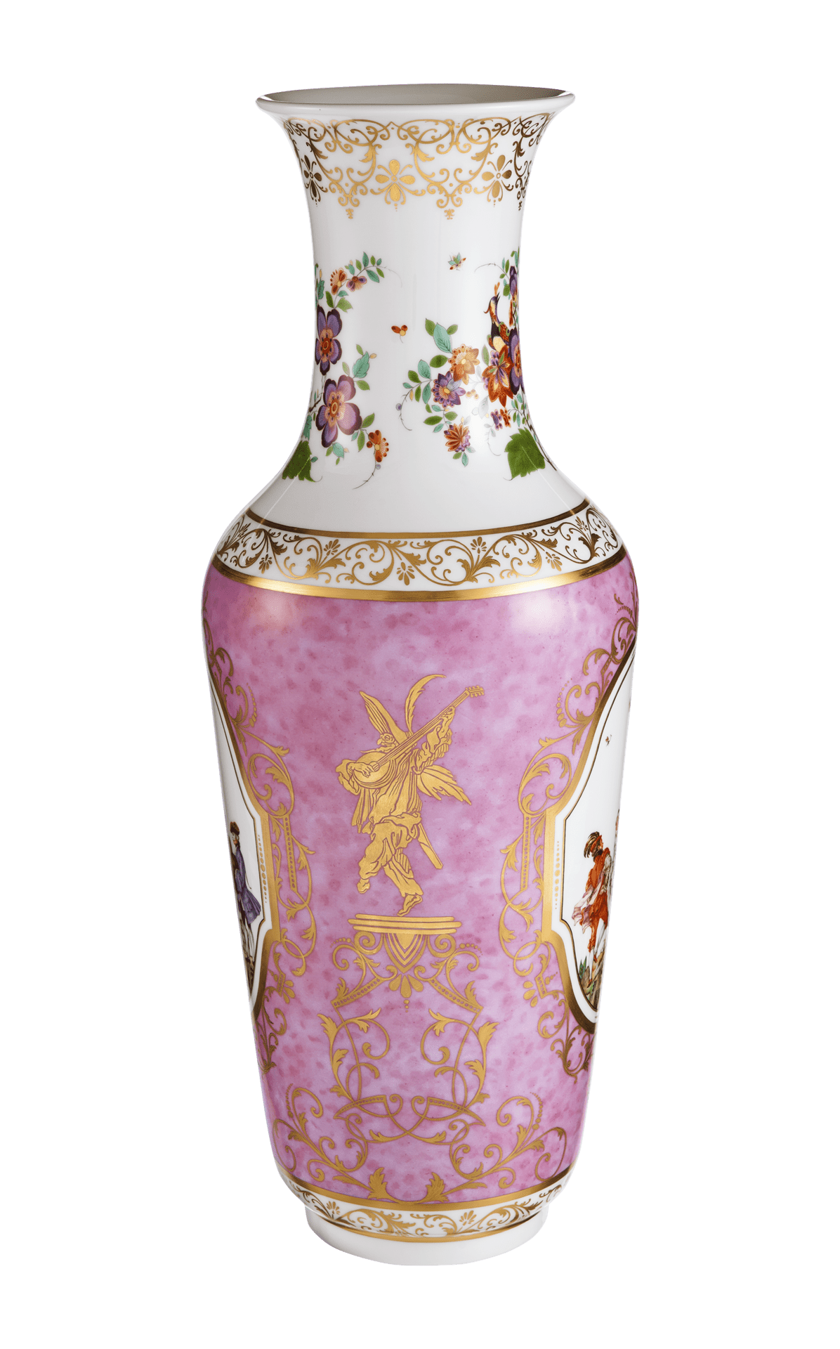 Vase Karneval, Bunt, H 62 cm | Meissen Limitierte Meisterwerke 276684 - 50480 - Meissen Weimar