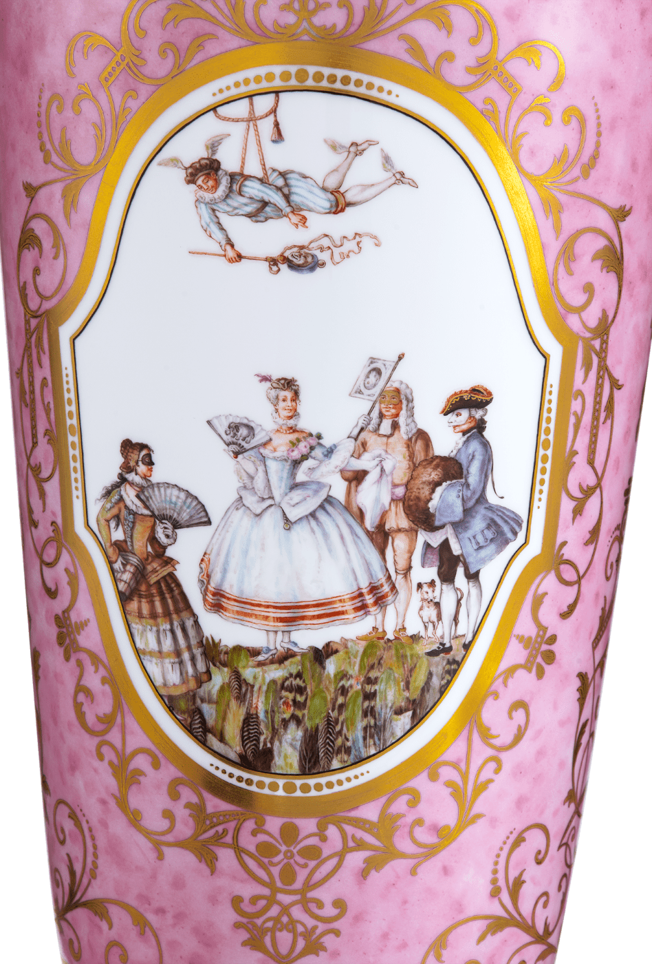 Vase Karneval, Bunt, H 62 cm | Meissen Limitierte Meisterwerke 276684 - 50480 - Meissen Weimar