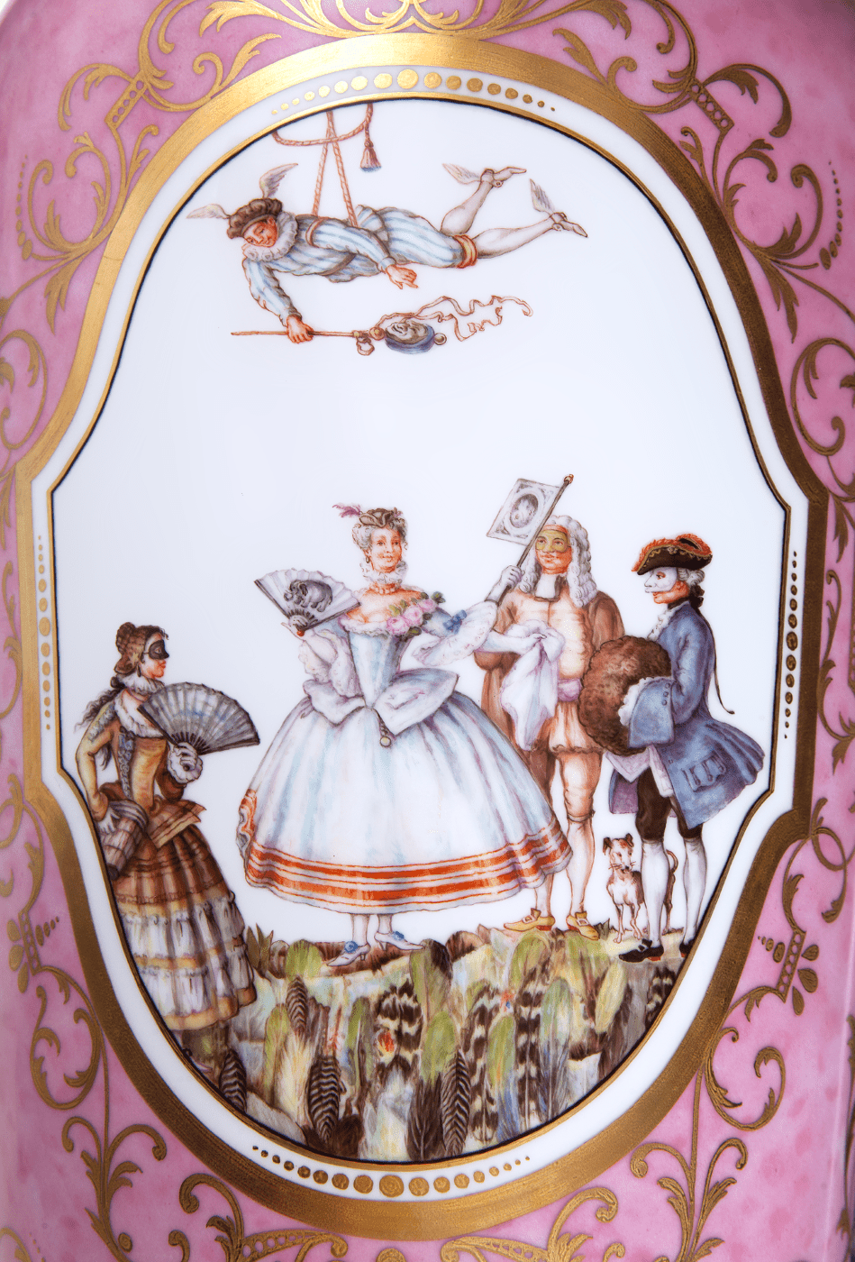 Vase Karneval, Bunt, H 62 cm | Meissen Limitierte Meisterwerke 276684 - 50480 - Meissen Weimar