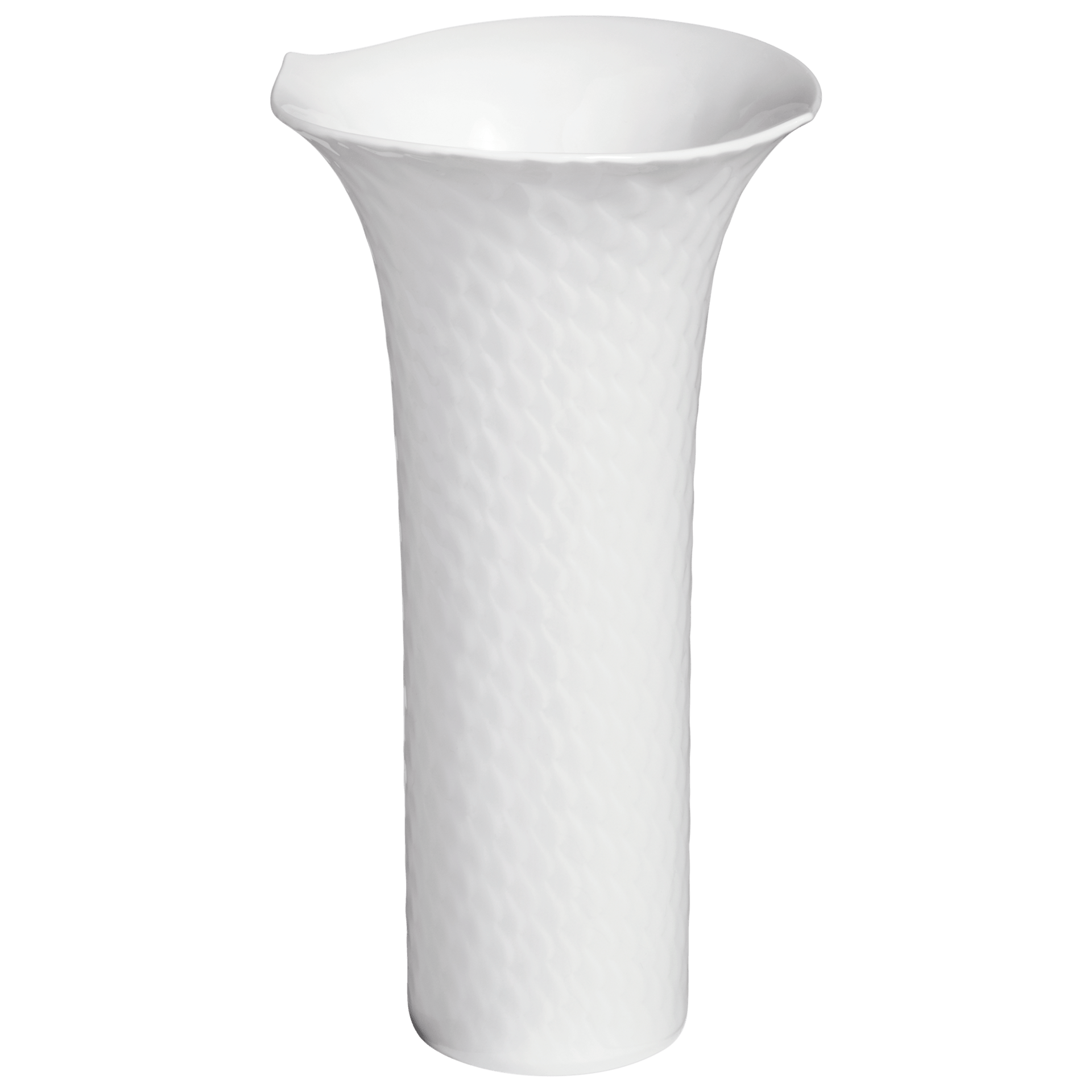 Vase, klein, H 19 cm, weiß | Meissen Wellenspiel Relief 000001 - 50171 - Meissen Weimar