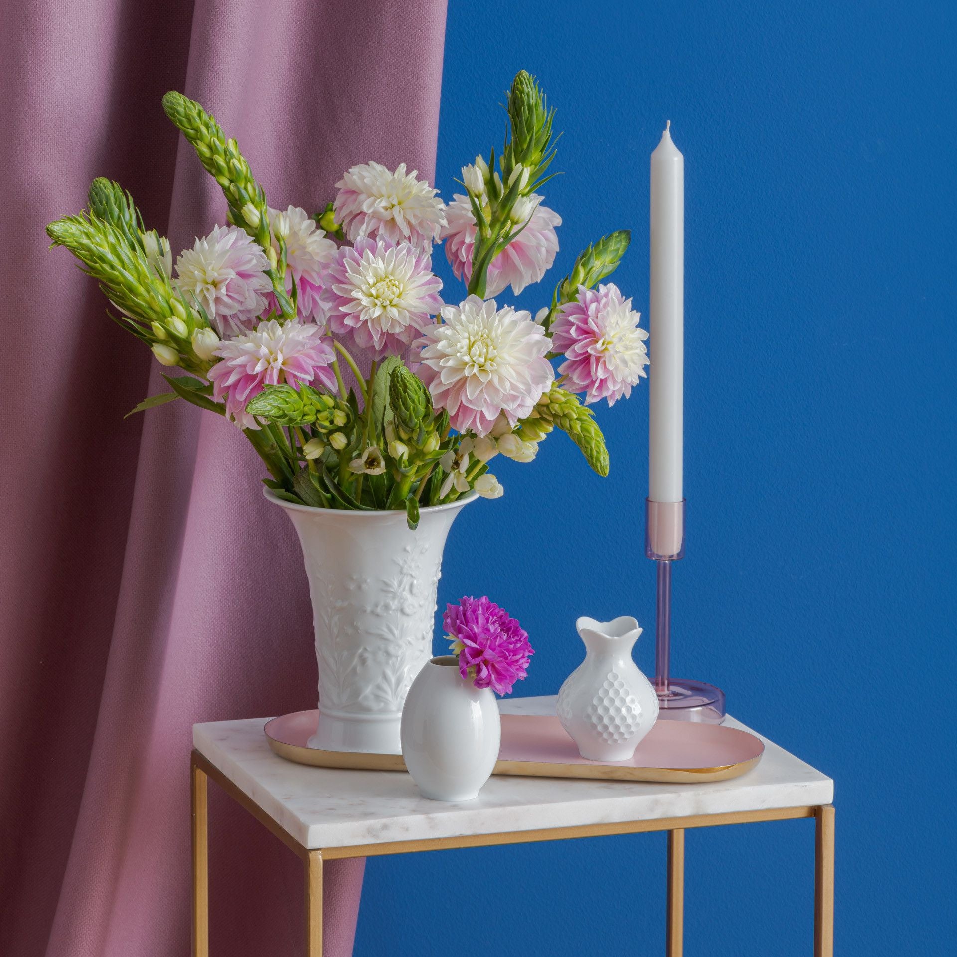 Vase, klein, H 8,5 cm, weiß | Meissen Vasen - Kollektion 000001 - 50042 - Meissen Weimar