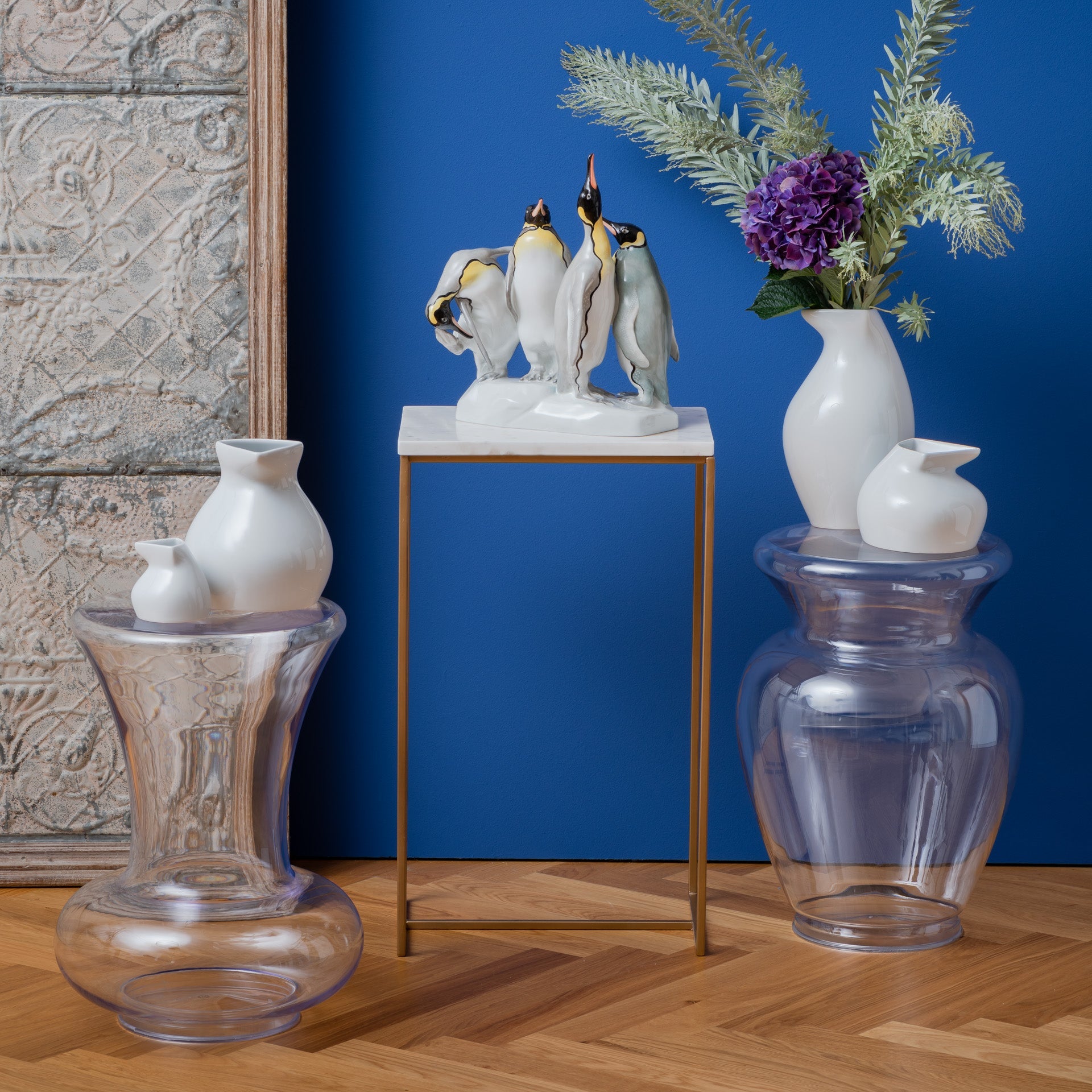 Vase, klein, Weiß, H 11 cm | Meissen Antactica Collection 000001 - 50561 - Meissen Weimar