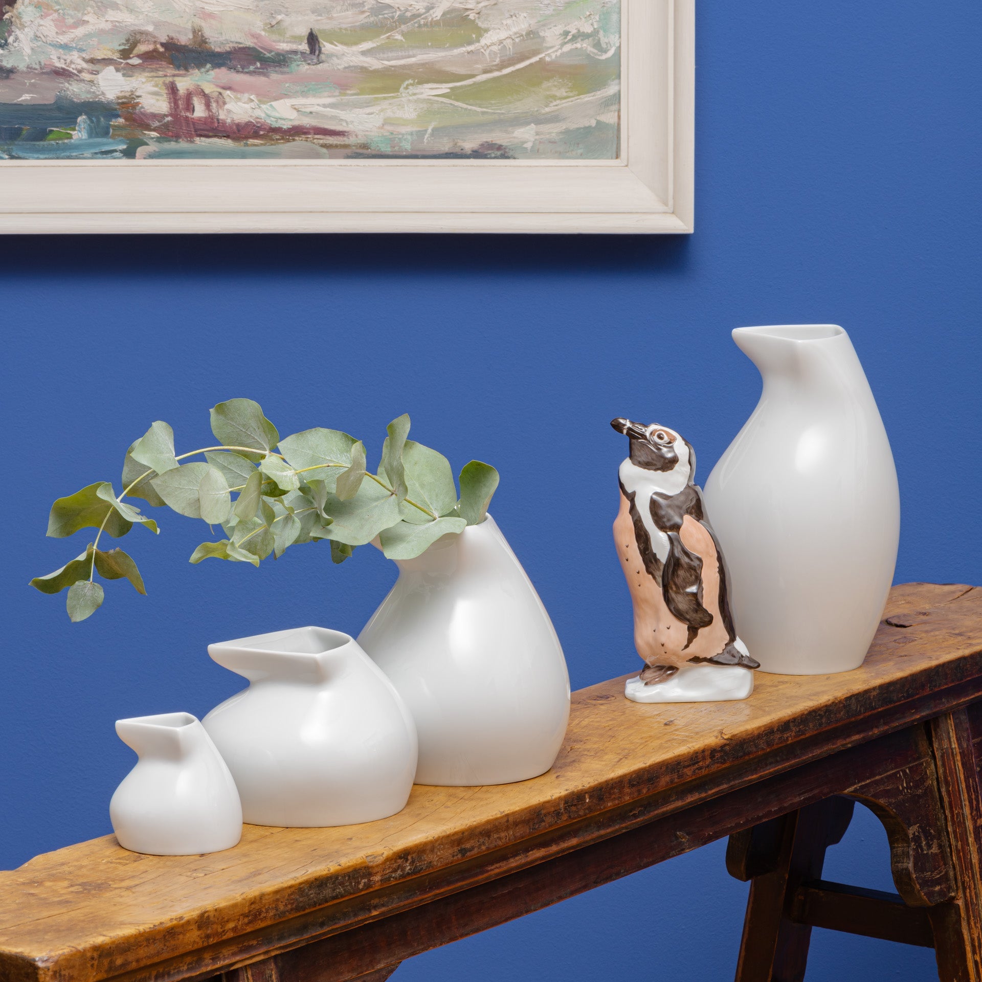 Vase, klein, Weiß, H 11 cm | Meissen Antactica Collection 000001 - 50561 - Meissen Weimar