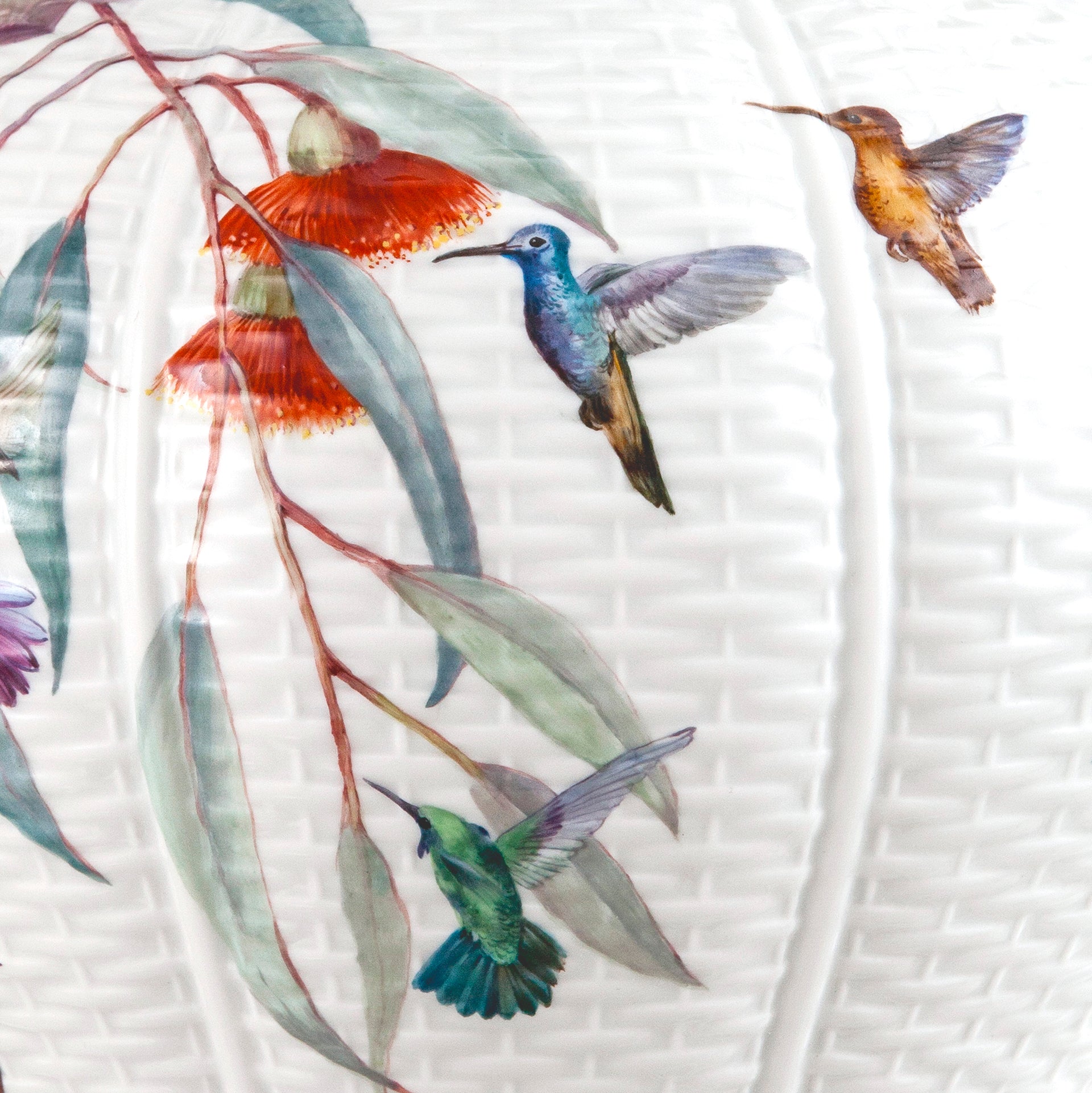 Vase, Korbvase "Kolibris", H 38 cm | Meissen Limitierte Meisterwerke 936484 - 50m58 - Meissen Weimar