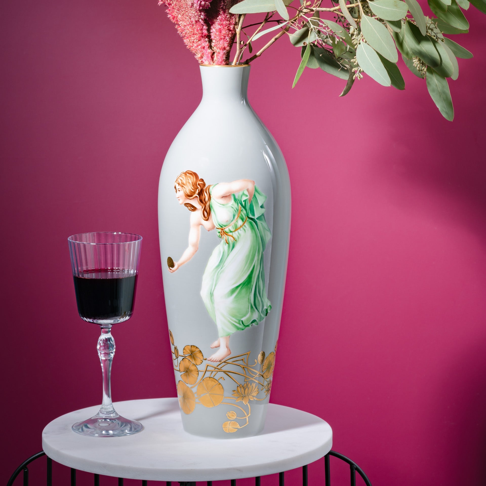 Vase Kugelspielerin, H 38 cm, limitiert | Meissen Limitierte Meisterwerke 27a484 - 50393 - Meissen Weimar