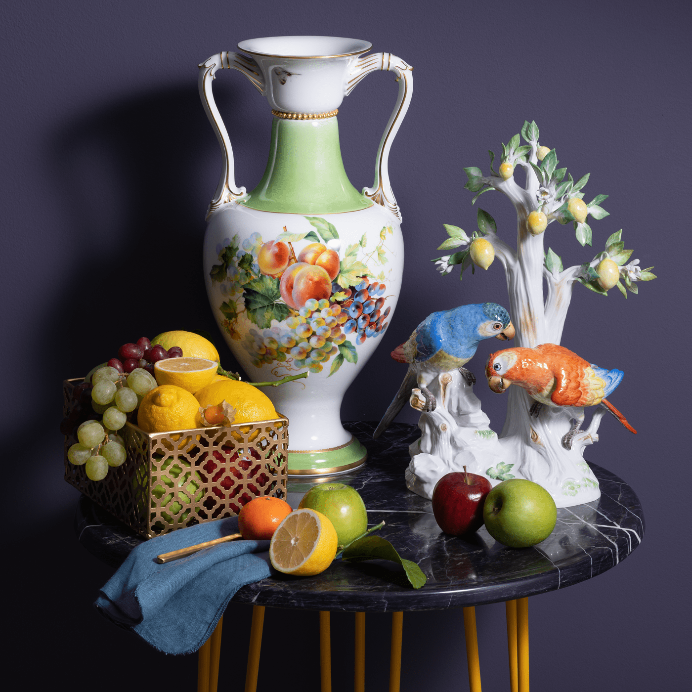 Vase limitiert handbemalt H 46 cm | Meissen Limitierte Meisterwerke 254984 - 50438 - Meissen Weimar
