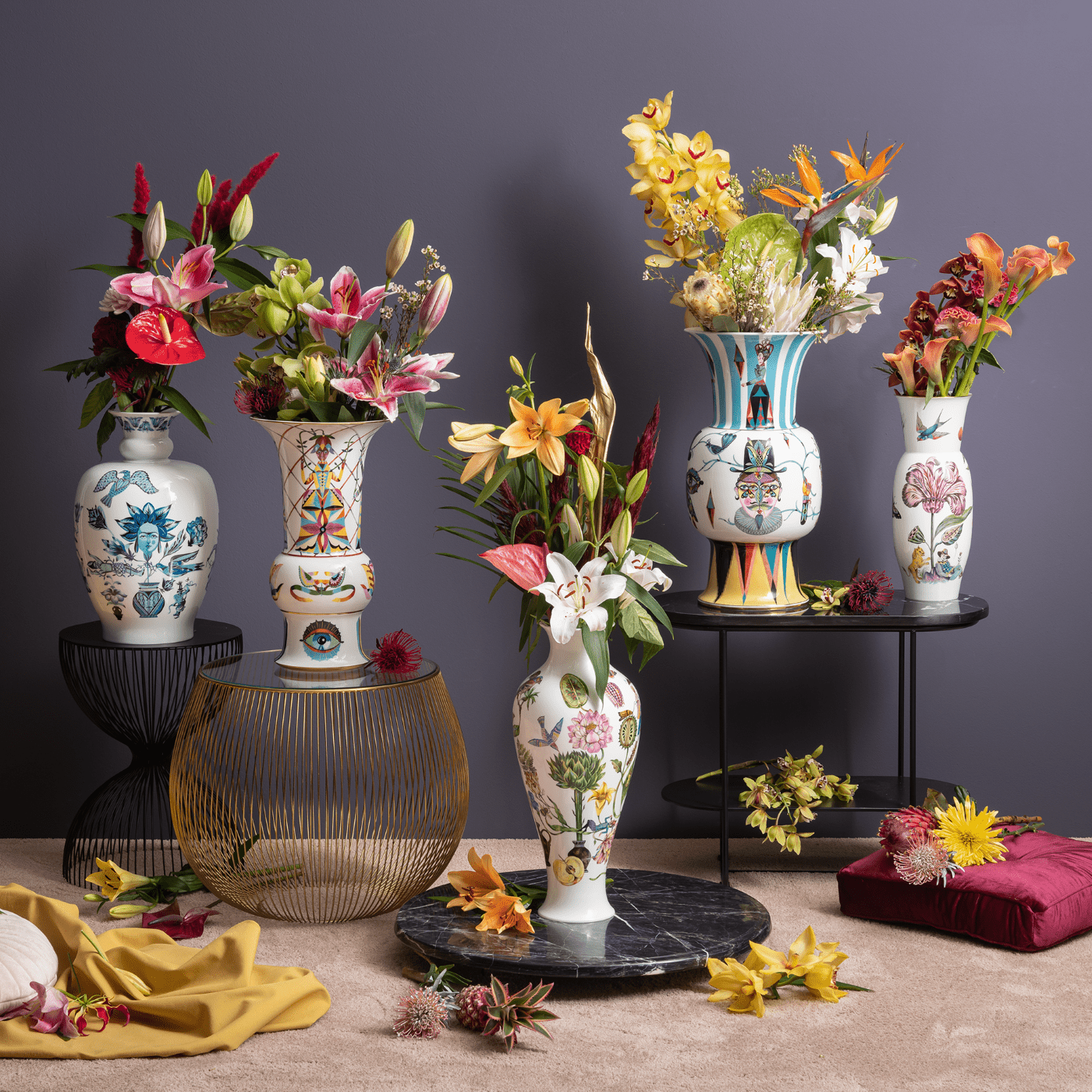 Vase Lion Garden H 34,5 cm | Meissen Vasen Kollektion 65c055 - 50330 - Meissen Weimar