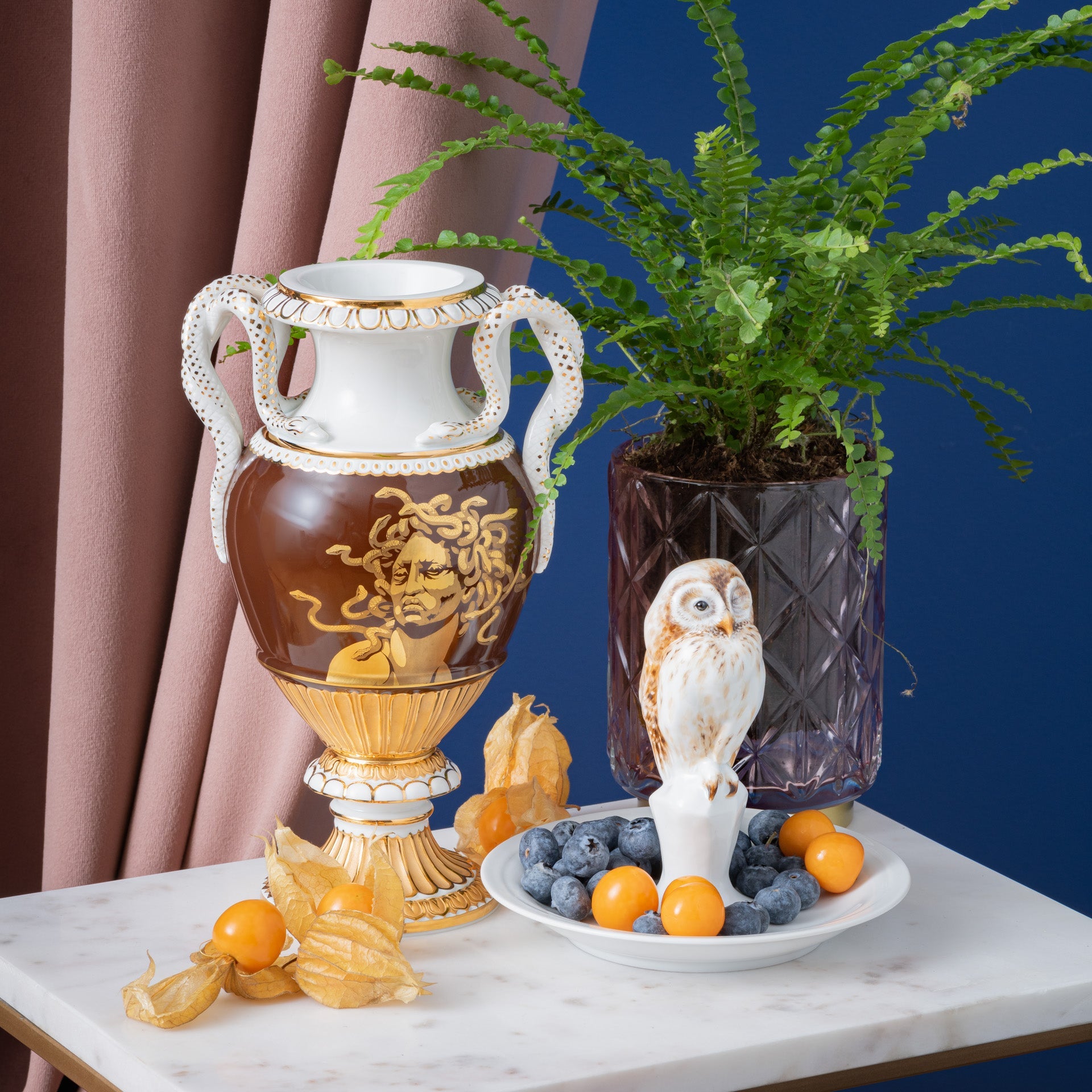 Vase, Medusa, H 23 cm | Meissen Vasen Kollektion 59a074 - 50m47 - Meissen Weimar