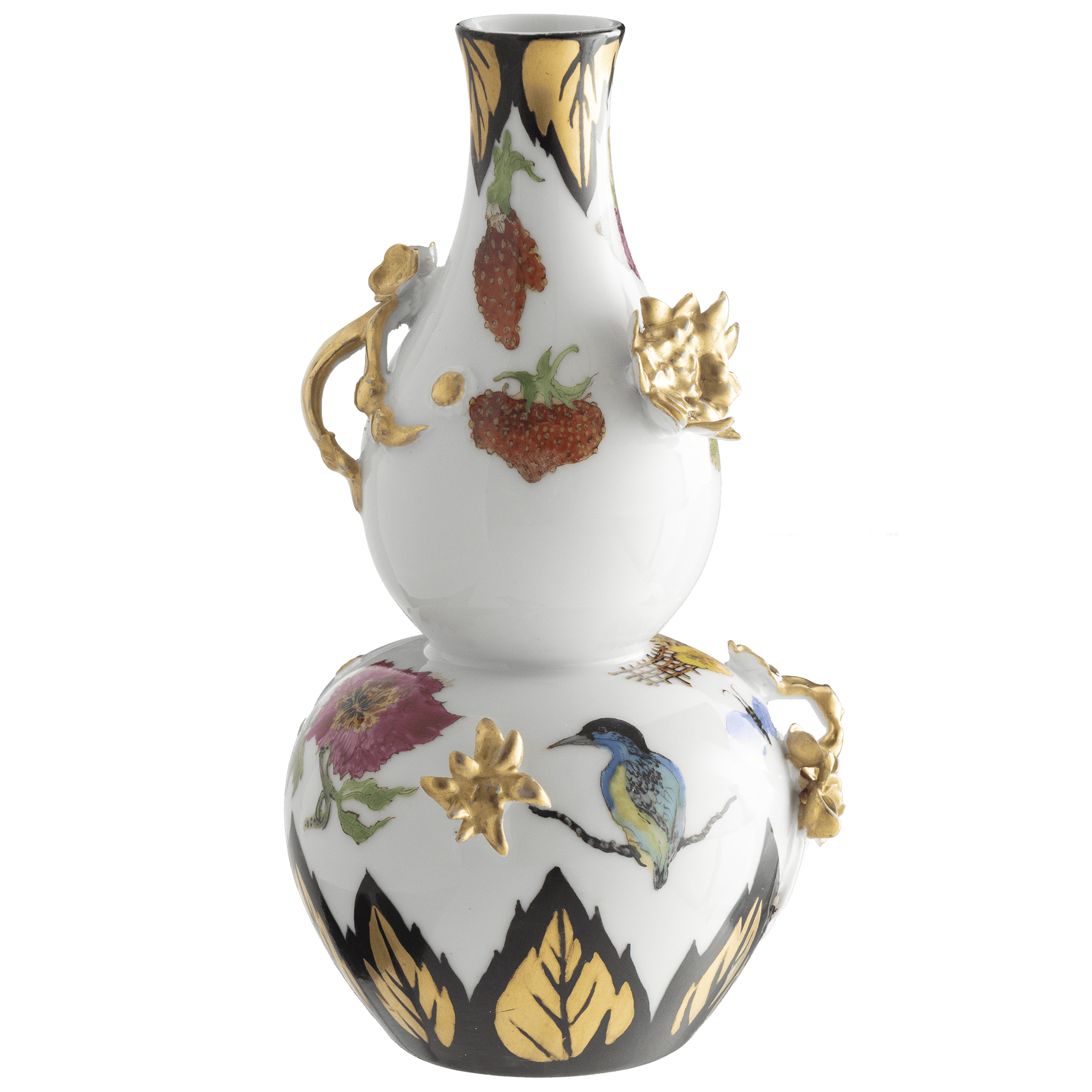 Vase | Meissen Exklusiv - Goldene Blüten mit Früchten des Gartens 63C048 - U6467 - Meissen Weimar