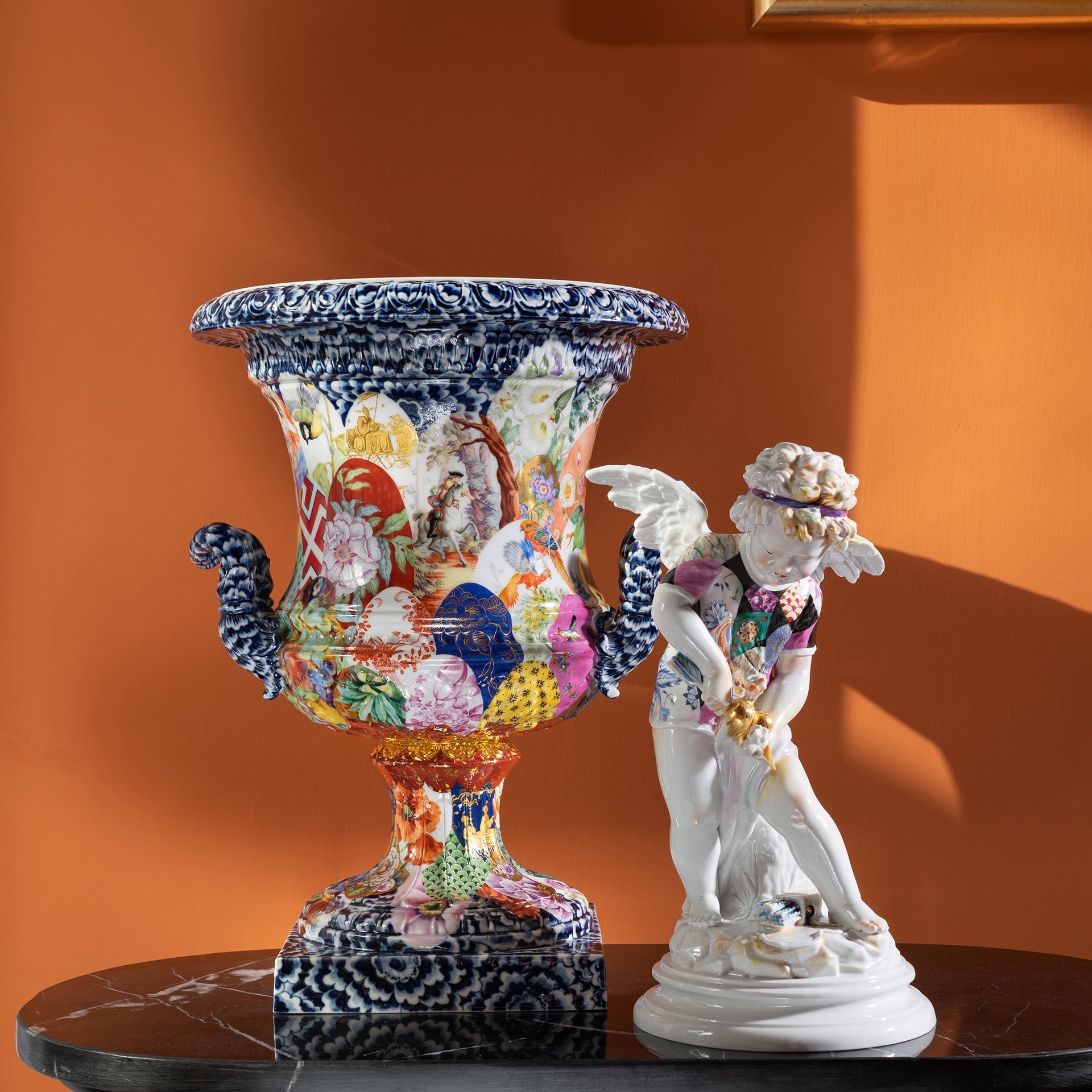 Vase Meissener Dekorwelten, H 35 cm | Meissen Exklusiv - Kollektion 955380 - 50m22 - Meissen Weimar