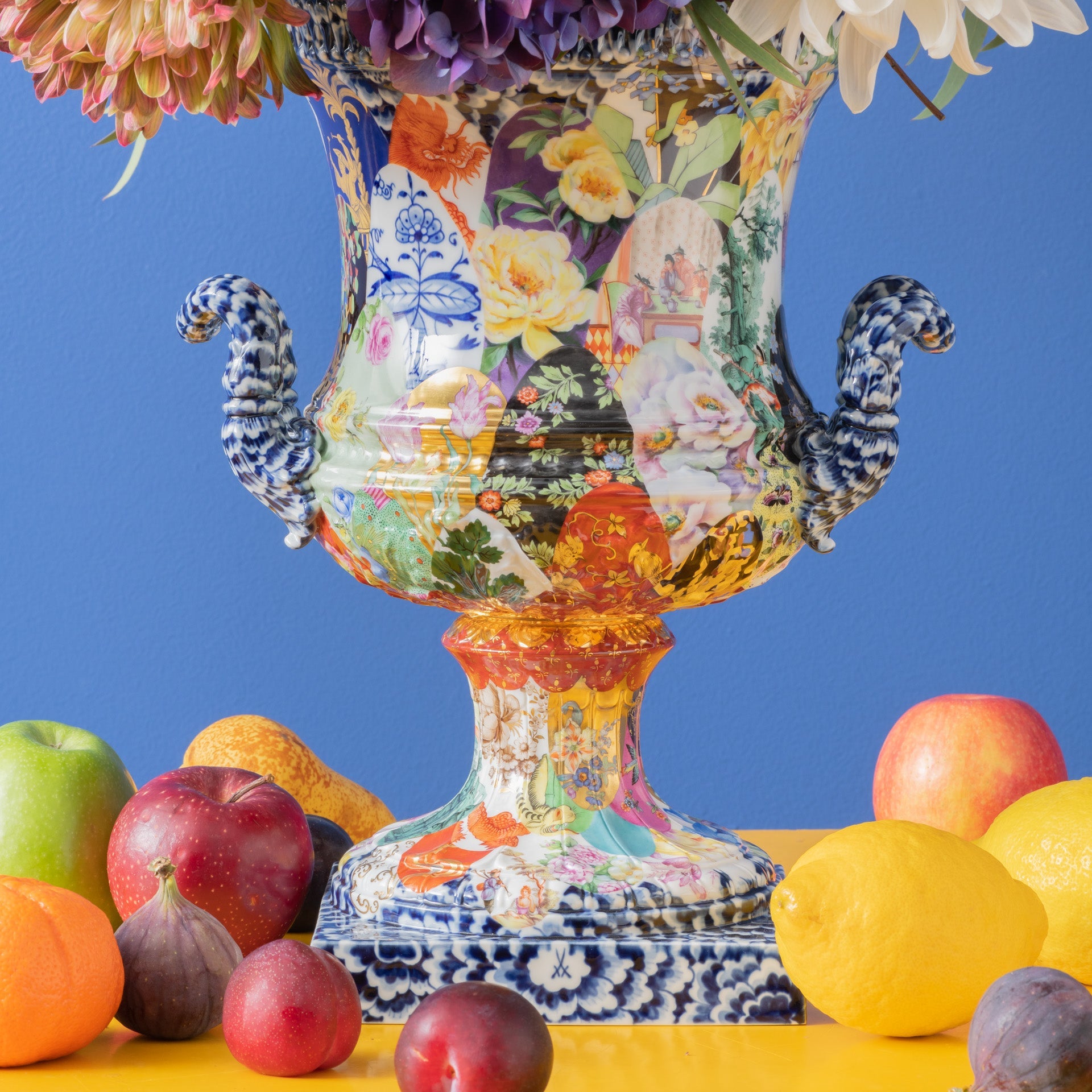 Vase Meissener Dekorwelten, H 35 cm | Meissen Exklusiv - Kollektion 955380 - 50m22 - Meissen Weimar