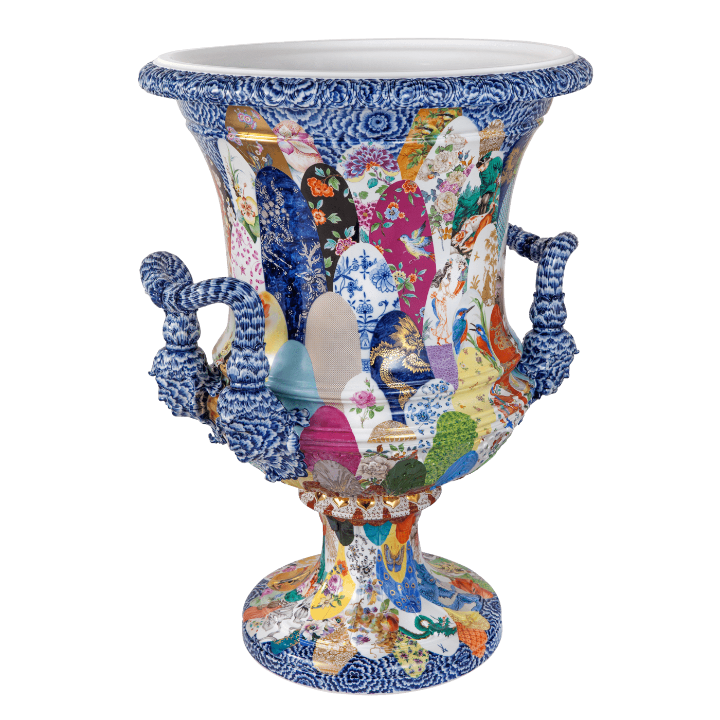 Vase Meissener Dekorwelten H 82 cm | Meissen Exklusiv - Kollektion 955380 - 50m45 - Meissen Weimar