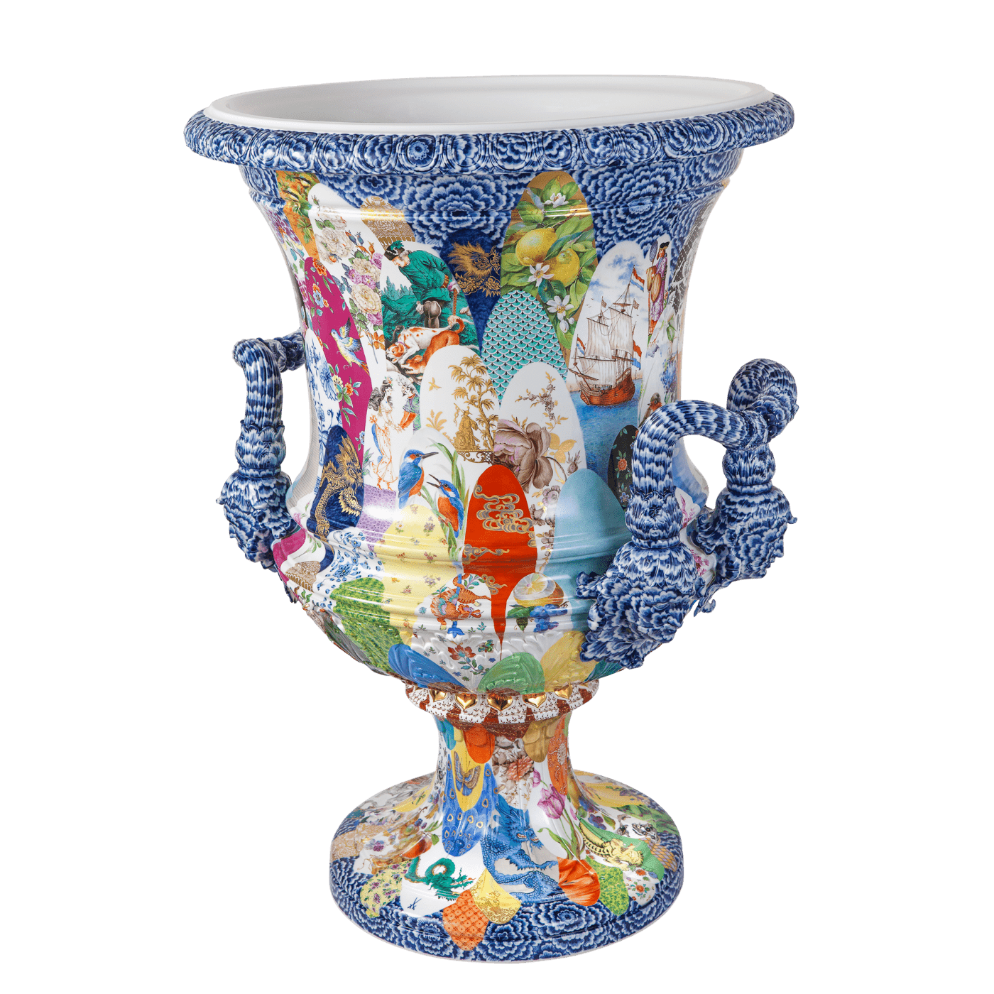 Vase Meissener Dekorwelten H 82 cm | Meissen Exklusiv - Kollektion 955380 - 50m45 - Meissen Weimar