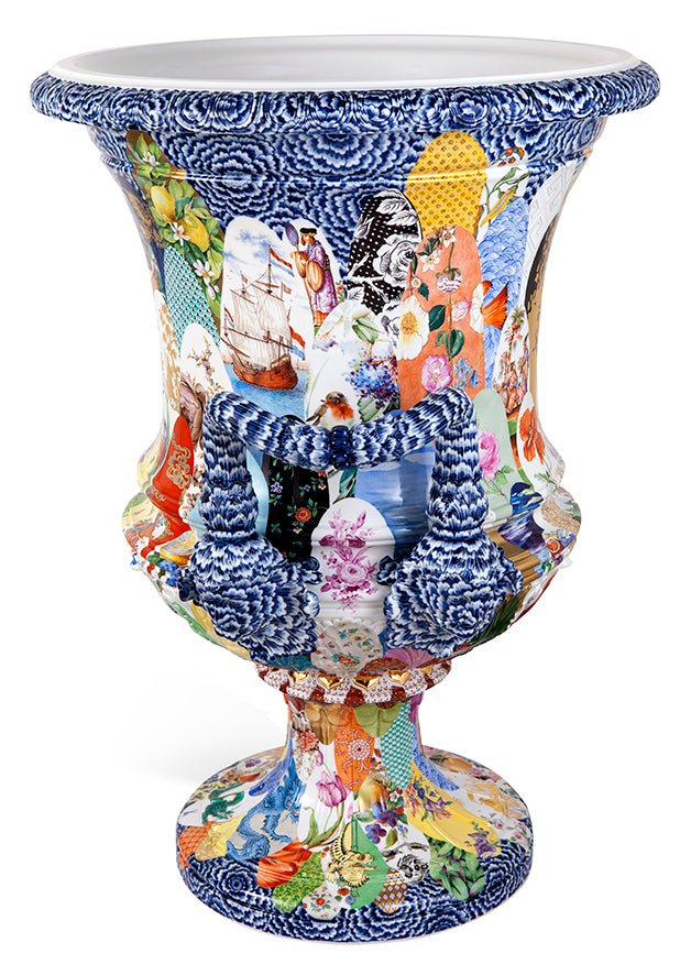 Vase Meissener Dekorwelten H 82 cm | Meissen Exklusiv - Kollektion 955380 - 50m45 - Meissen Weimar