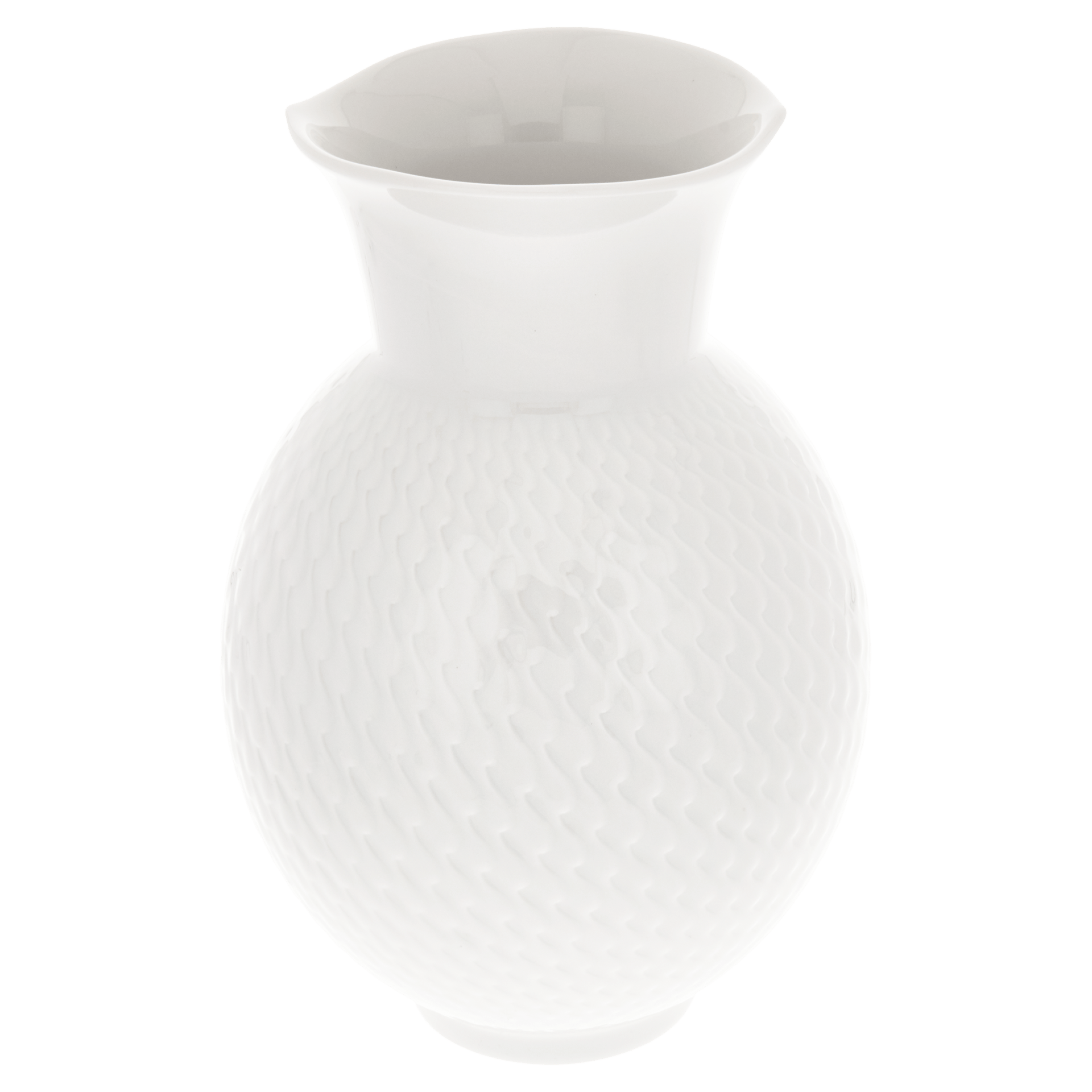 Vase mit Relief, Weiß, H 20,5 cm | Meissen Wellenspiel Relief 000001 - 50226 - Meissen Weimar