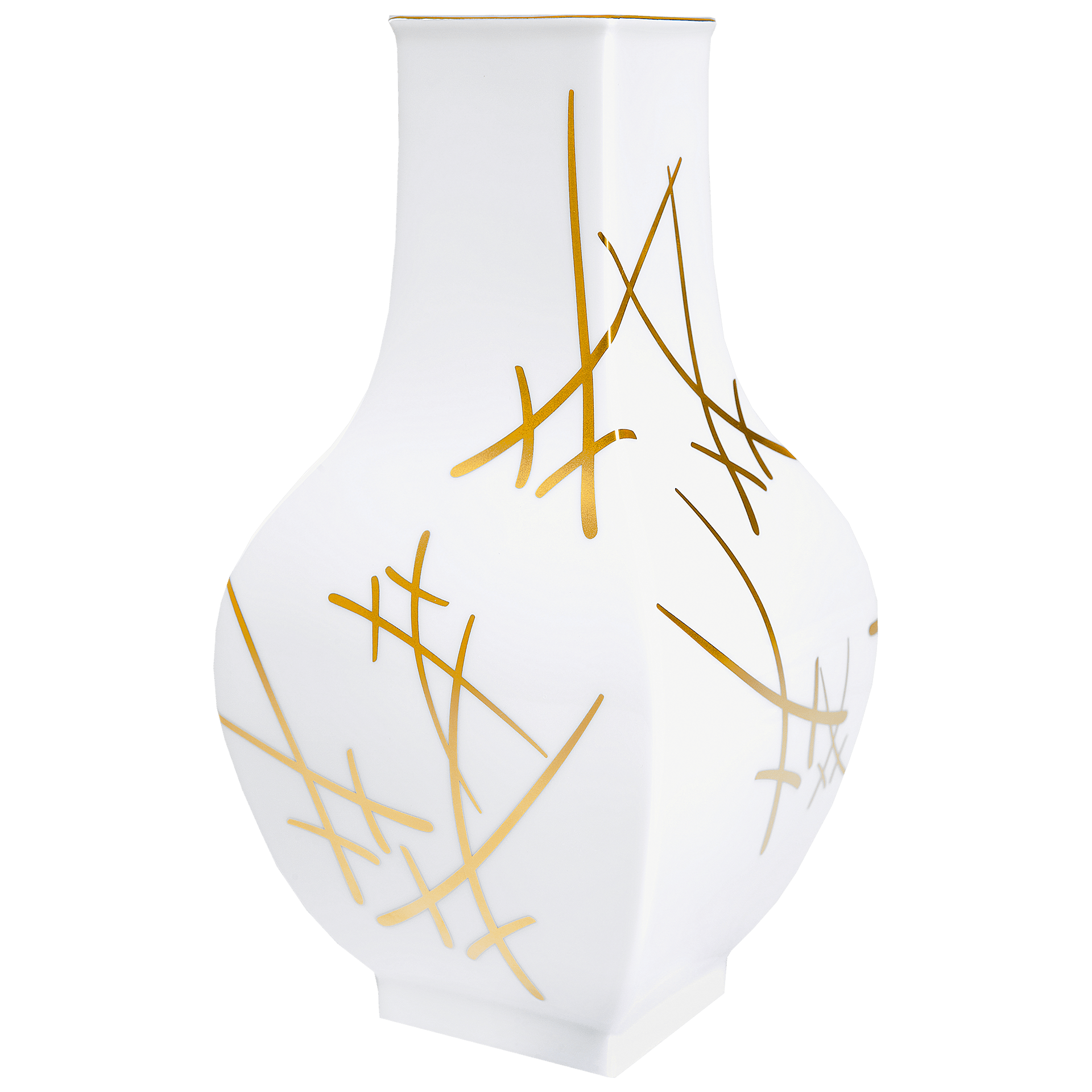 Vase, mittelgroß, Malerei 'Swords', H 25,5 cm, V 2,2 l | Meissen Vasen - Kollektion 77A042 - 50262 - Meissen Weimar