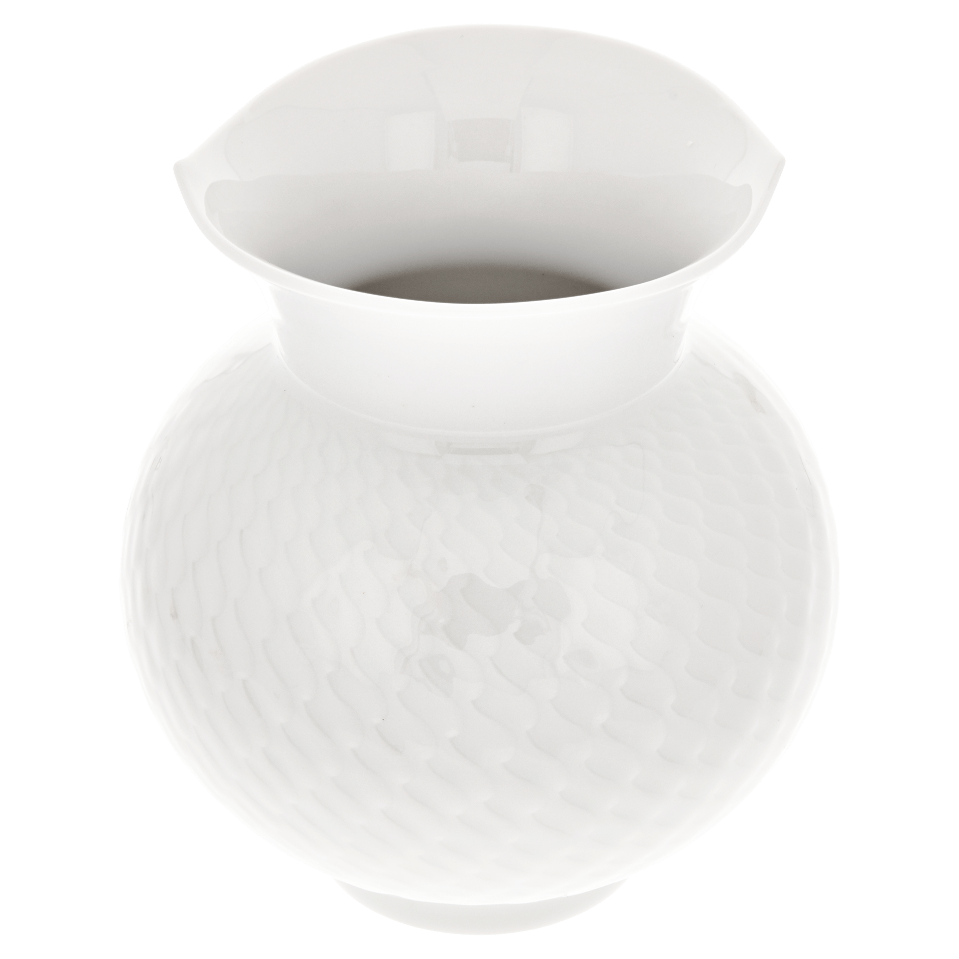 Vase, mittlere Größe, H 13,5 cm, Weiß | Accessoires Meissen Wellenspiel Relief 000001 - 50142 - Meissen Weimar