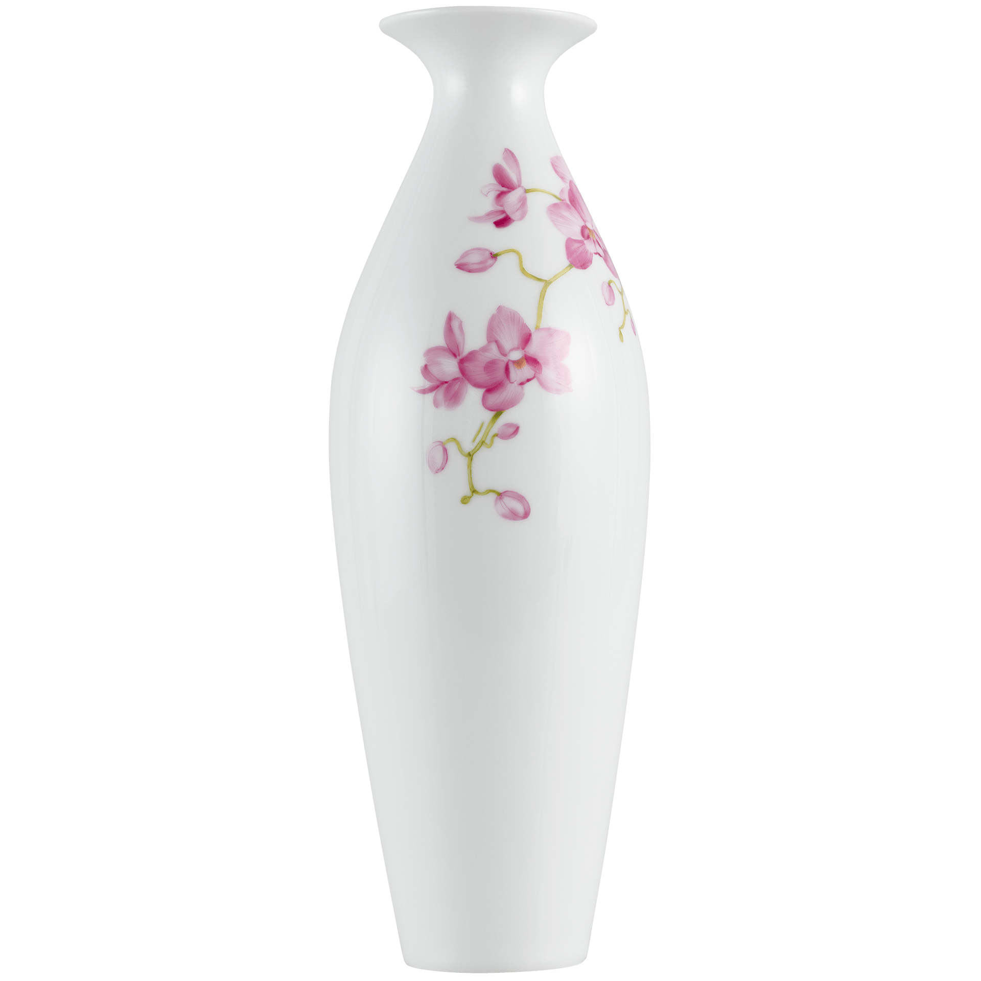 Vase Orchideenzweig pink, H 33 cm, limitiert 50 Stück | Meissen Vasen Kollektion 238074-50281 - Meissen Weimar