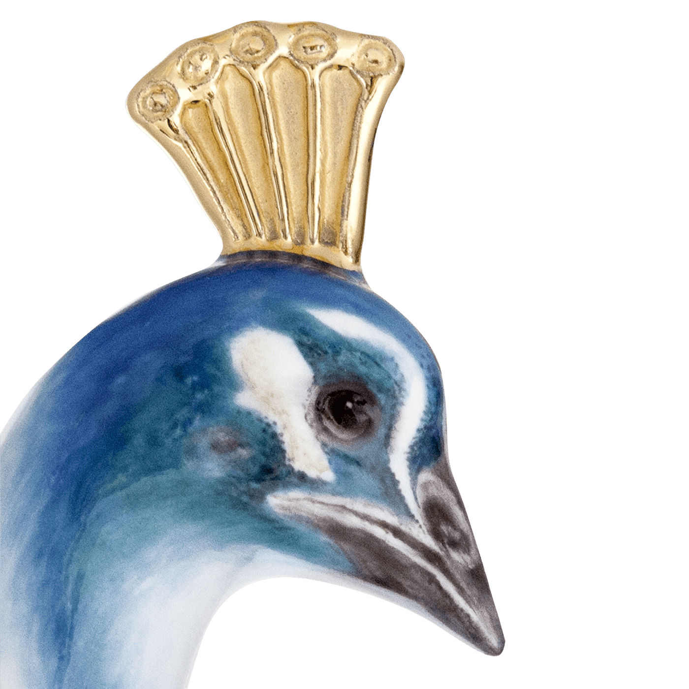 Vase Pfau Weiß und Gold H 36 cm | Meissen Limitierte Meisterwerke 998484 - 50m73 - Meissen Weimar