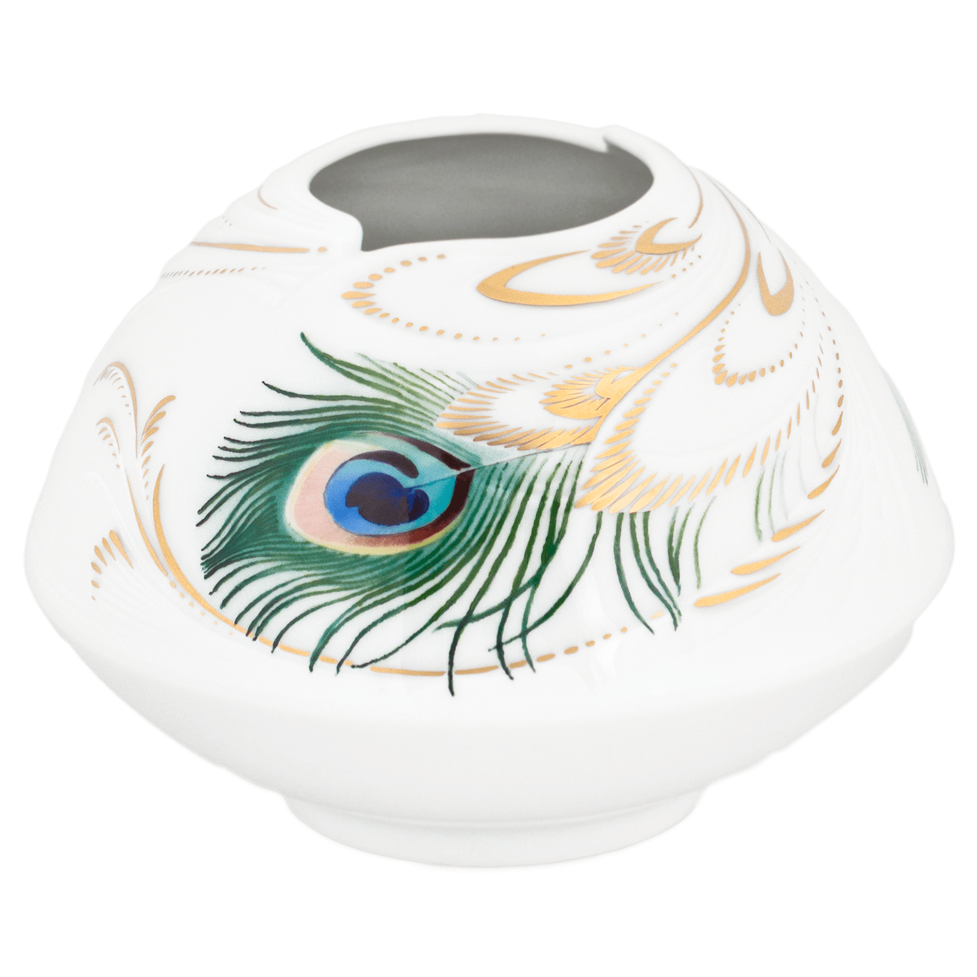 Vase "Pfauenpracht", Lim. 50, H 11 cm | Meissen Limited Edition 26A474-50116 - Meissen Weimar