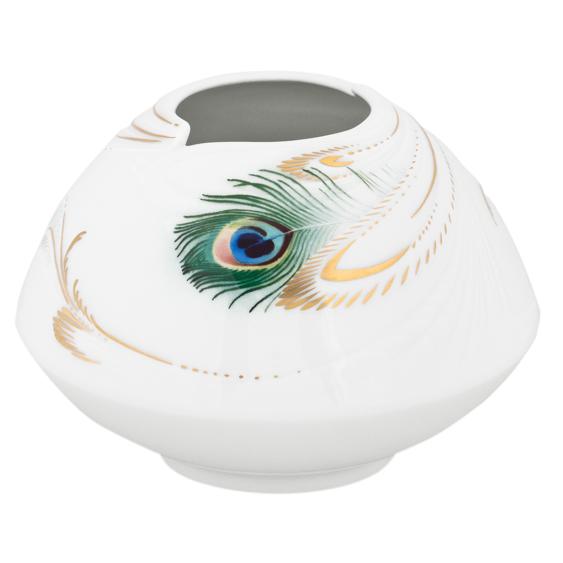 Vase "Pfauenpracht", Lim. 50, H 11 cm | Meissen Limited Edition 26A474-50116 - Meissen Weimar