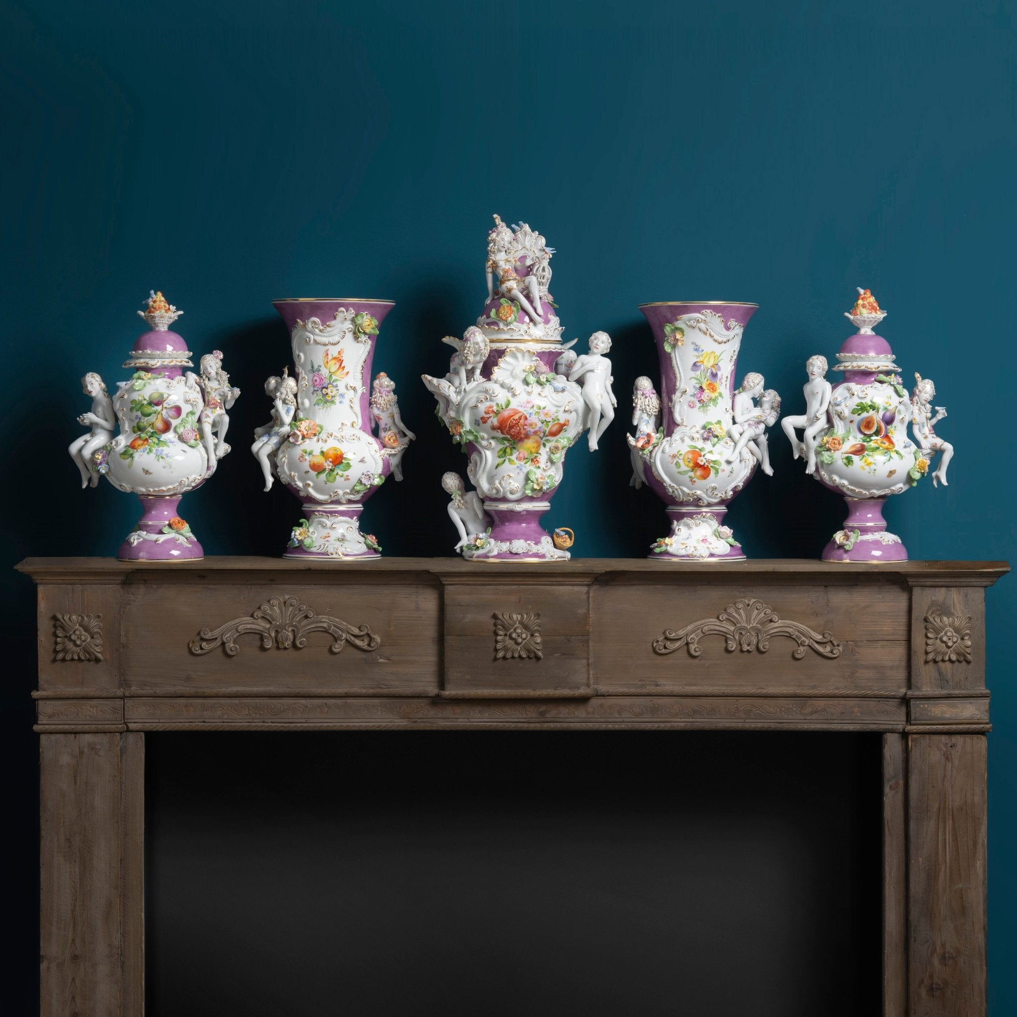 Vase Porzellan H 45 cm limitiert | Meissen Limitierte Meisterwerke 65c028 - 81m12 - Meissen Weimar