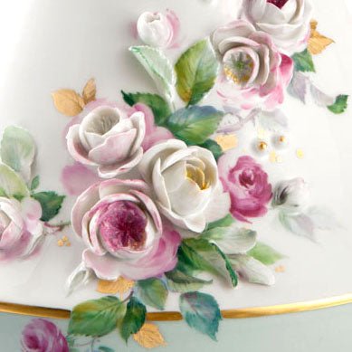 Vase Rosenromantik, H 48 cm | Meissen Limitierte Meisterwerke 932484 - 81451 - Meissen Weimar