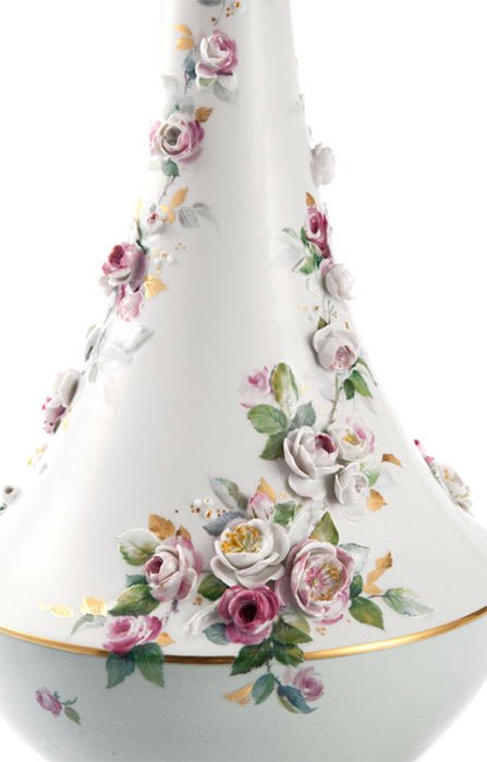 Vase Rosenromantik, H 48 cm | Meissen Limitierte Meisterwerke 932484 - 81451 - Meissen Weimar