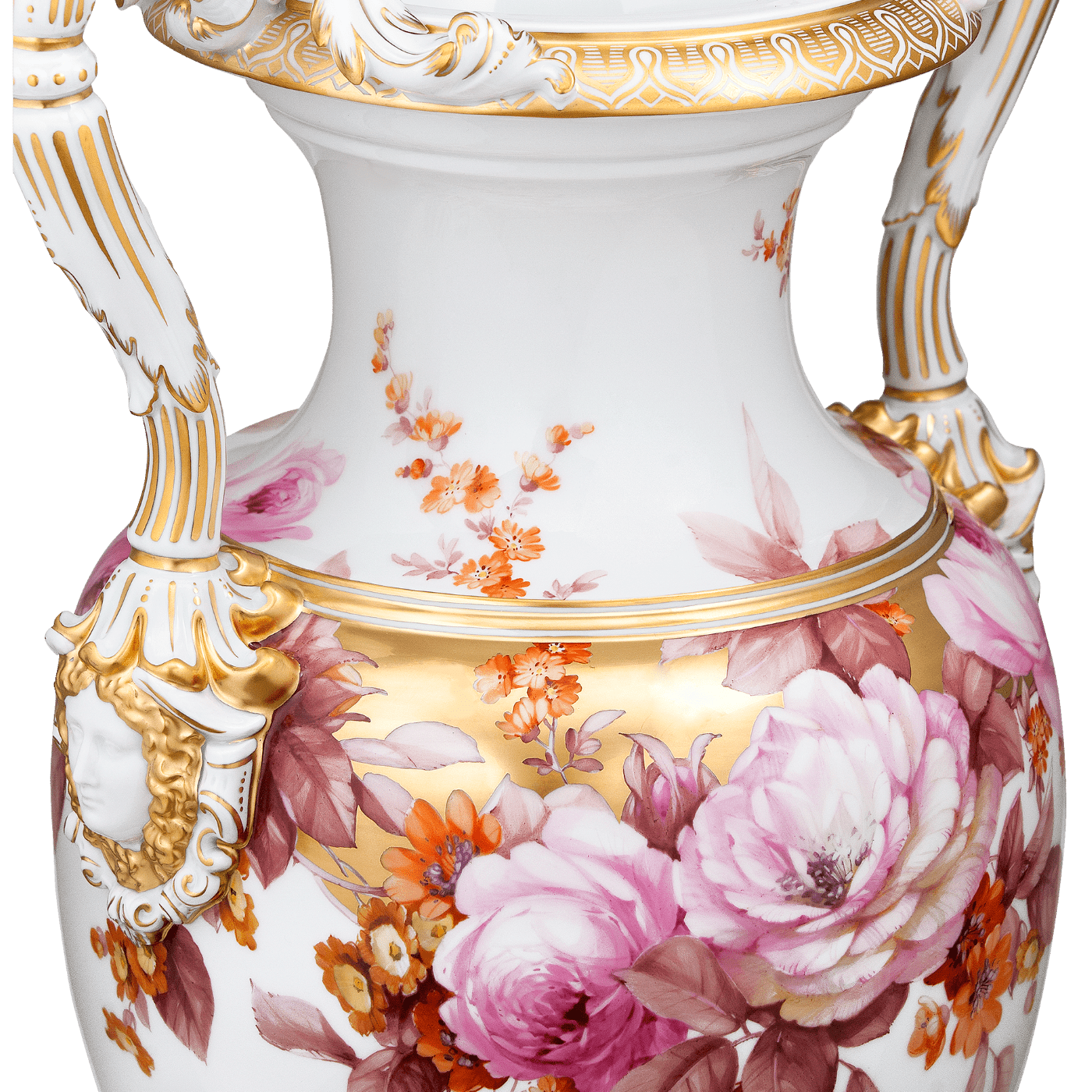 Vase Rosentraum H 52 cm | Meissen Limitierte Meisterwerke 138684 - 50m37 - Meissen Weimar