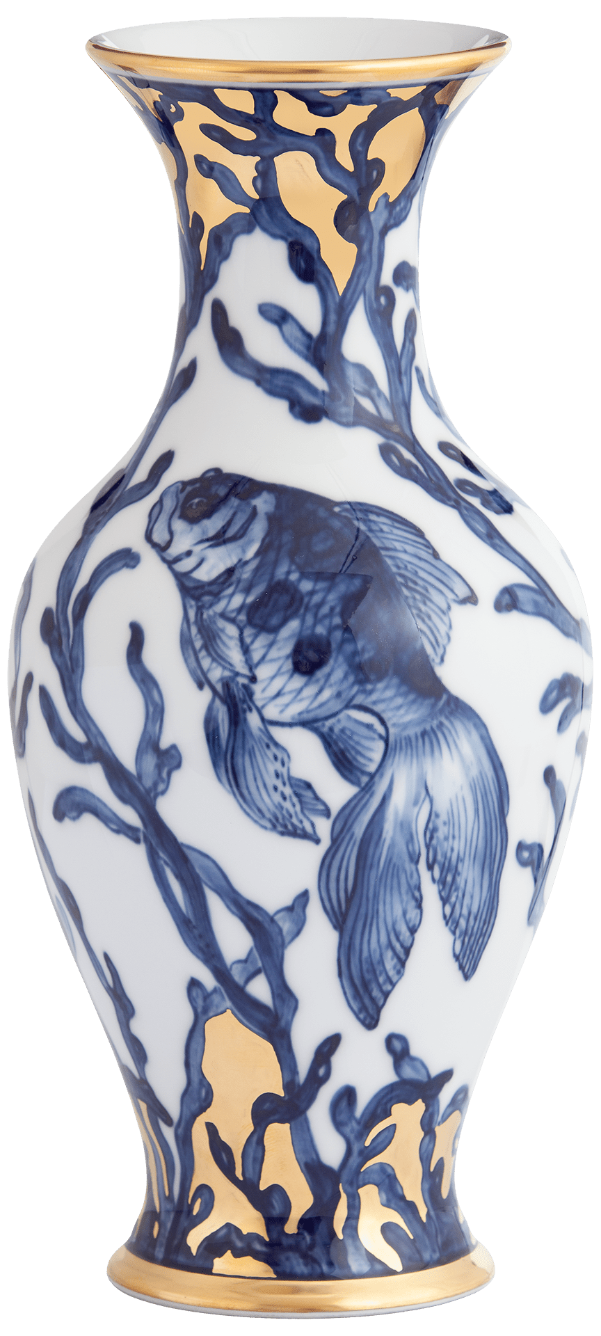 Vase, Schleierfisch im Blasentang, H 24 cm | Meissen Neuer Ausschnitt 816374 - 50198 - Meissen Weimar