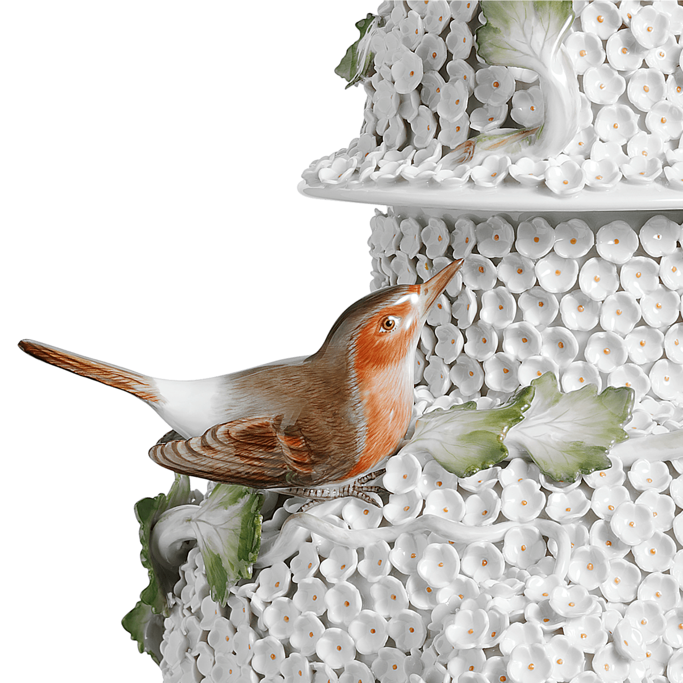 Vase Schneeballblüten, handbemalt, H 53 cm | Meissen Exklusiv - Kollektion 900180 - 82351 - Meissen Weimar