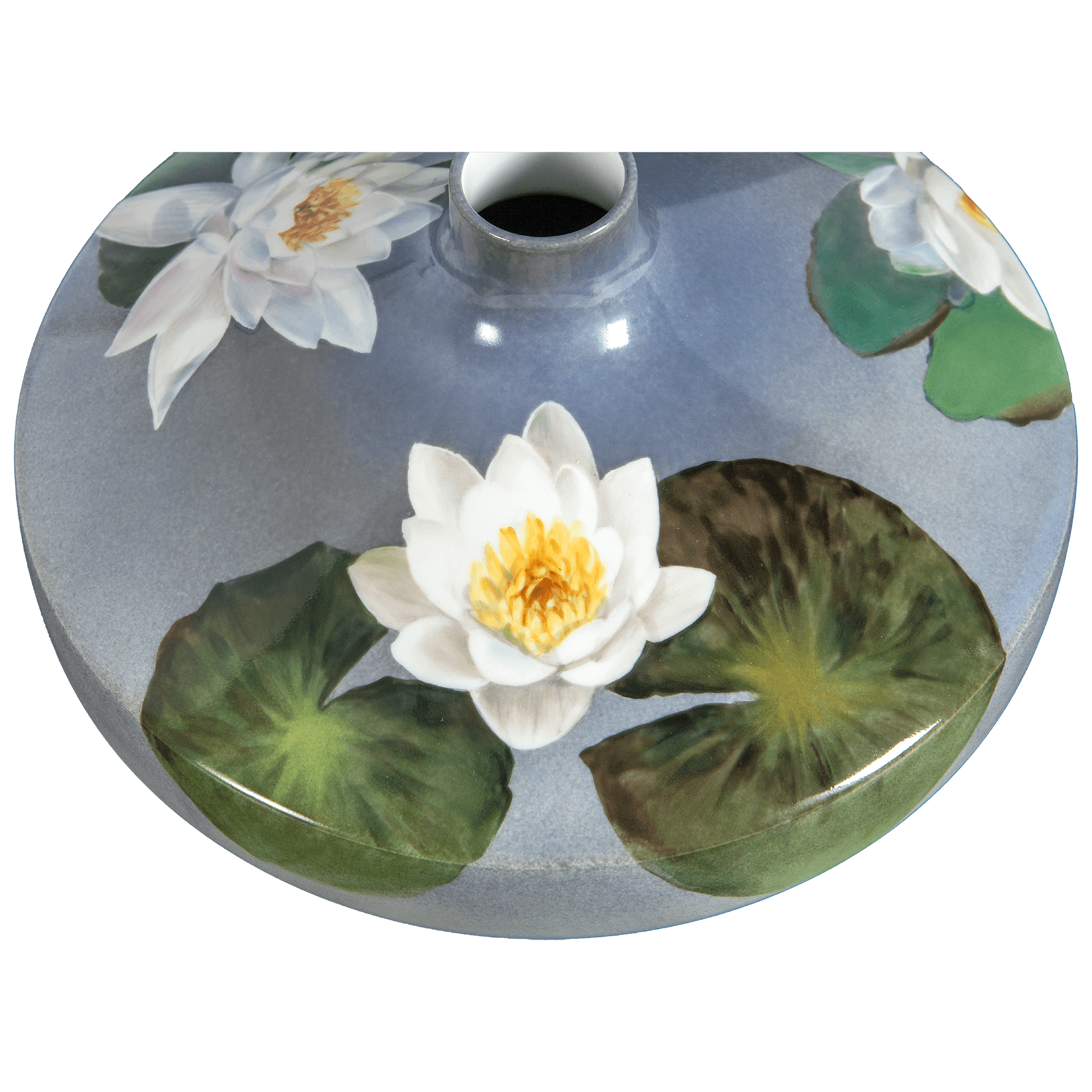 Vase, 'Seerosenteich', H 13 cm | Meissen Vasen - Kollektion 932M84 - 50557 - Meissen Weimar